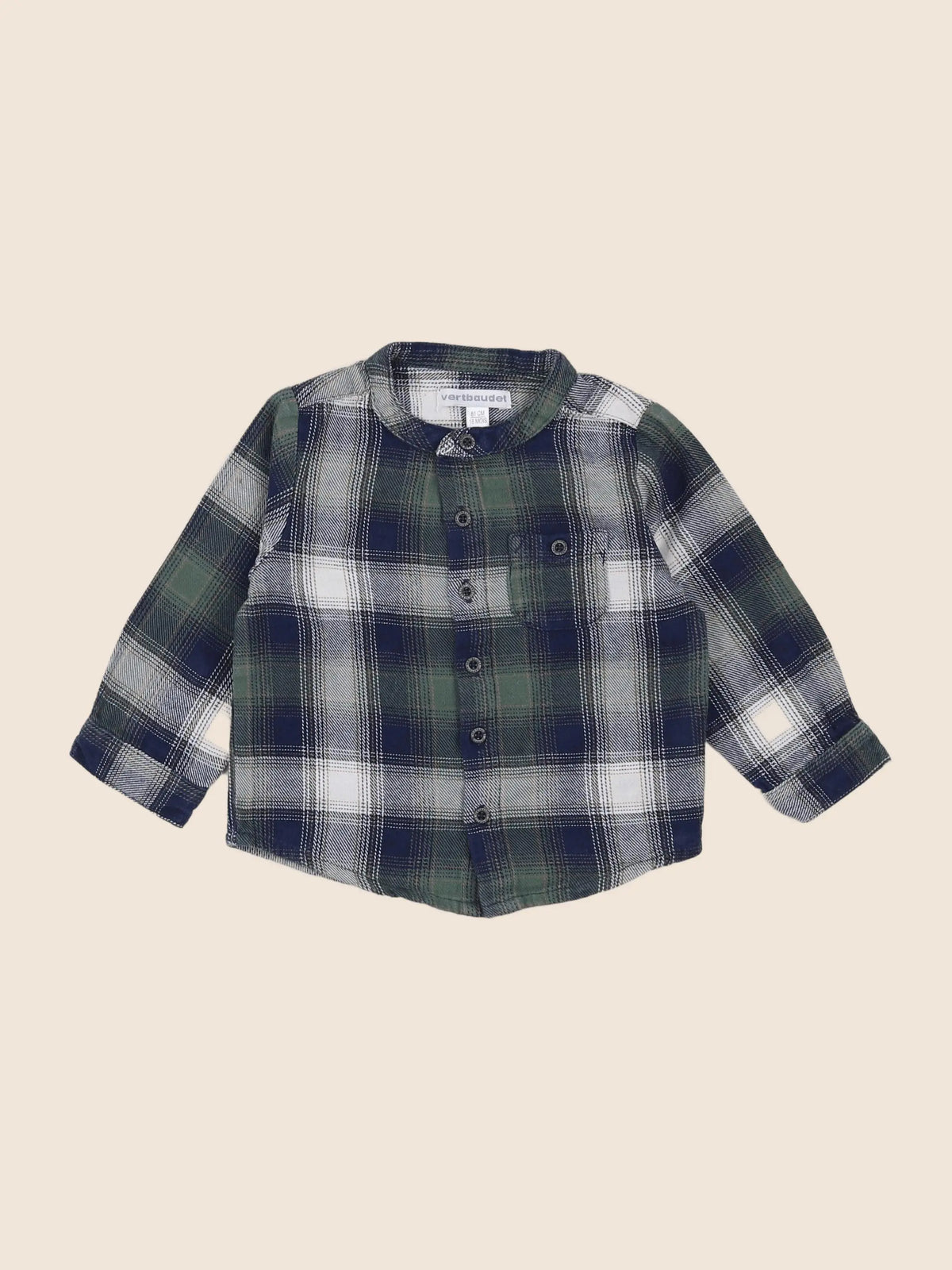 Vertbaudet - chemise multicolore - 18 mois