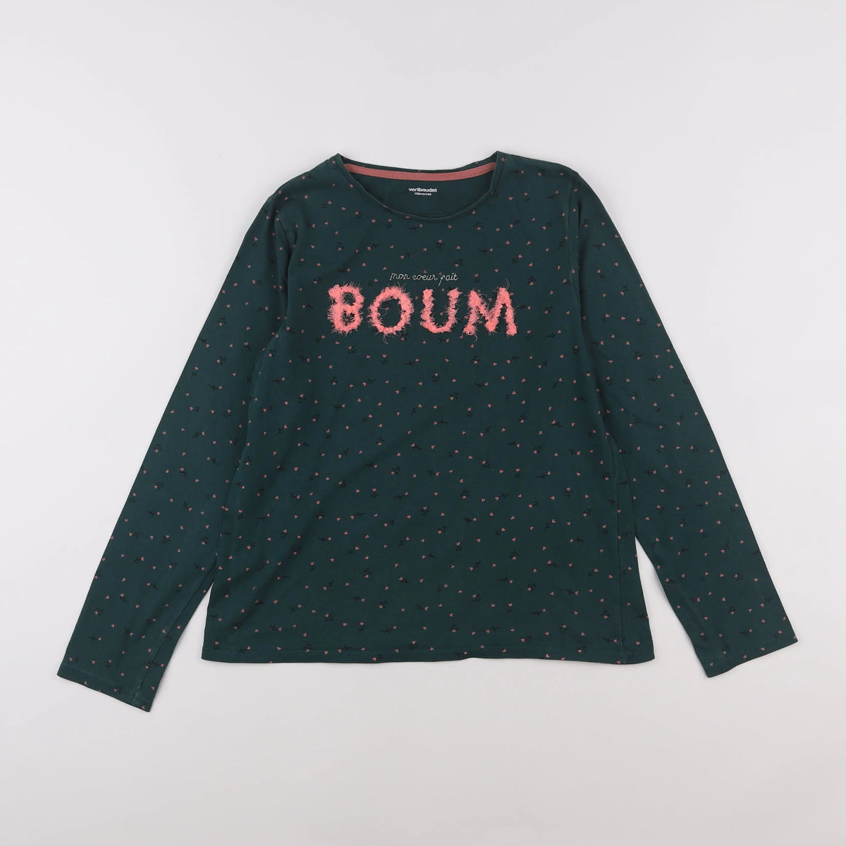 Vertbaudet - tee-shirt vert - 14 ans