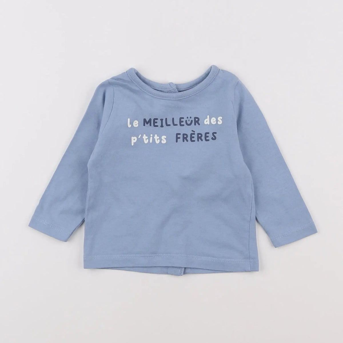 Vertbaudet - tee-shirt bleu - 3 mois