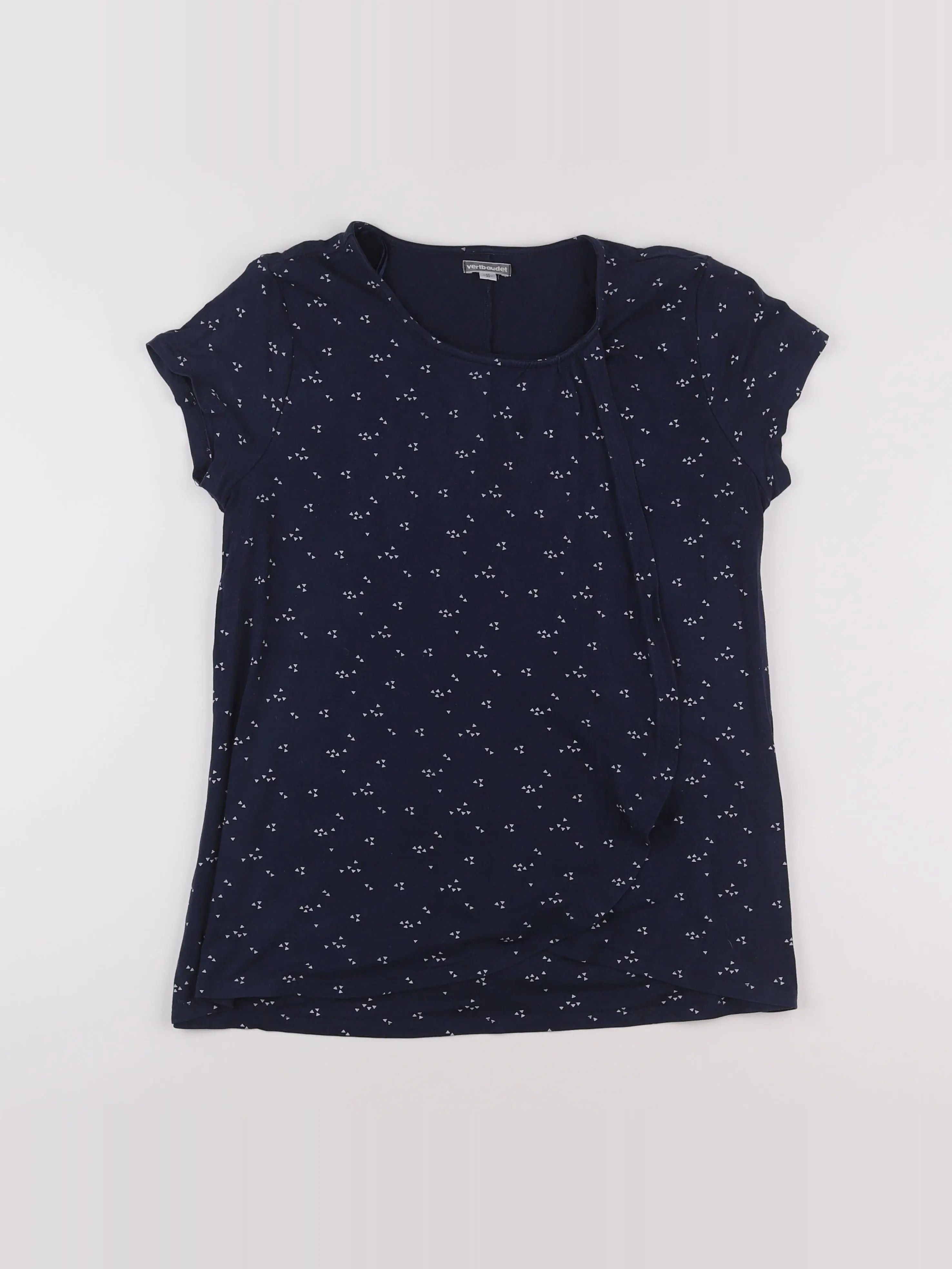 Vertbaudet - tee-shirt grossesse bleu - 42 à 44