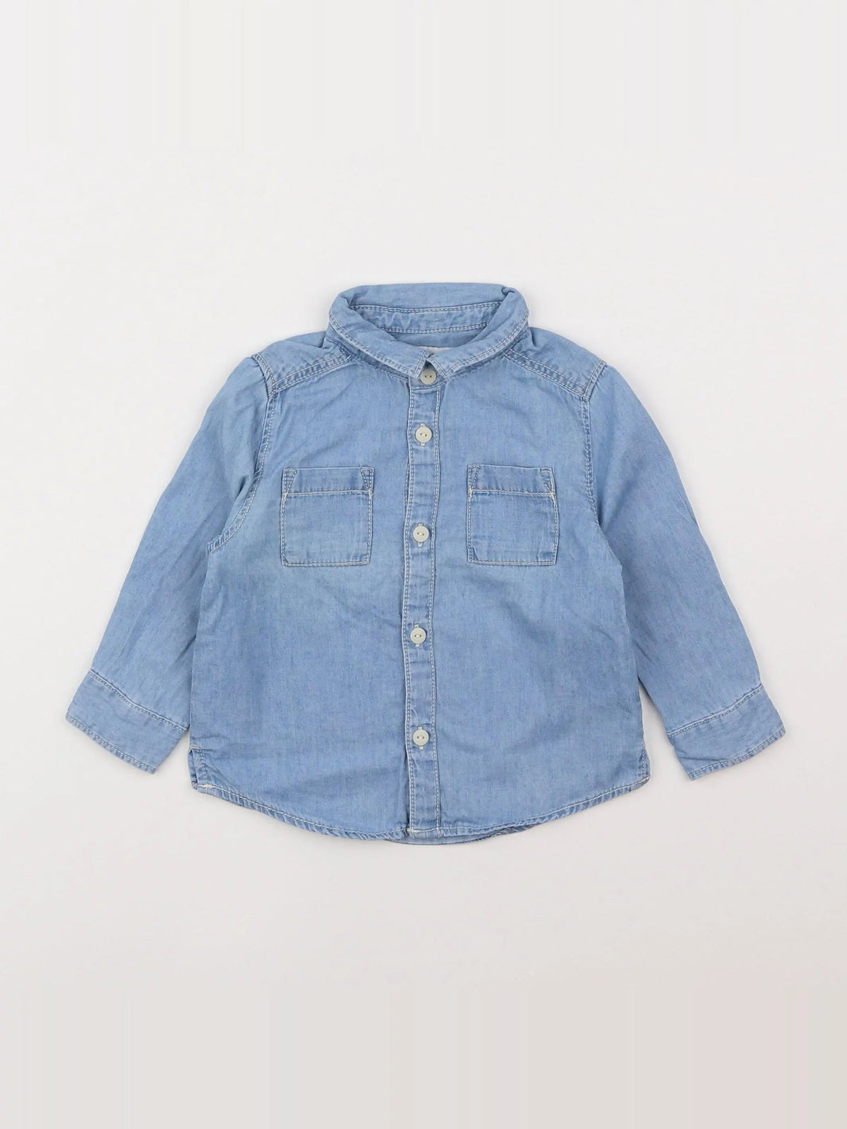 Zara - chemise bleu - 6/9 mois