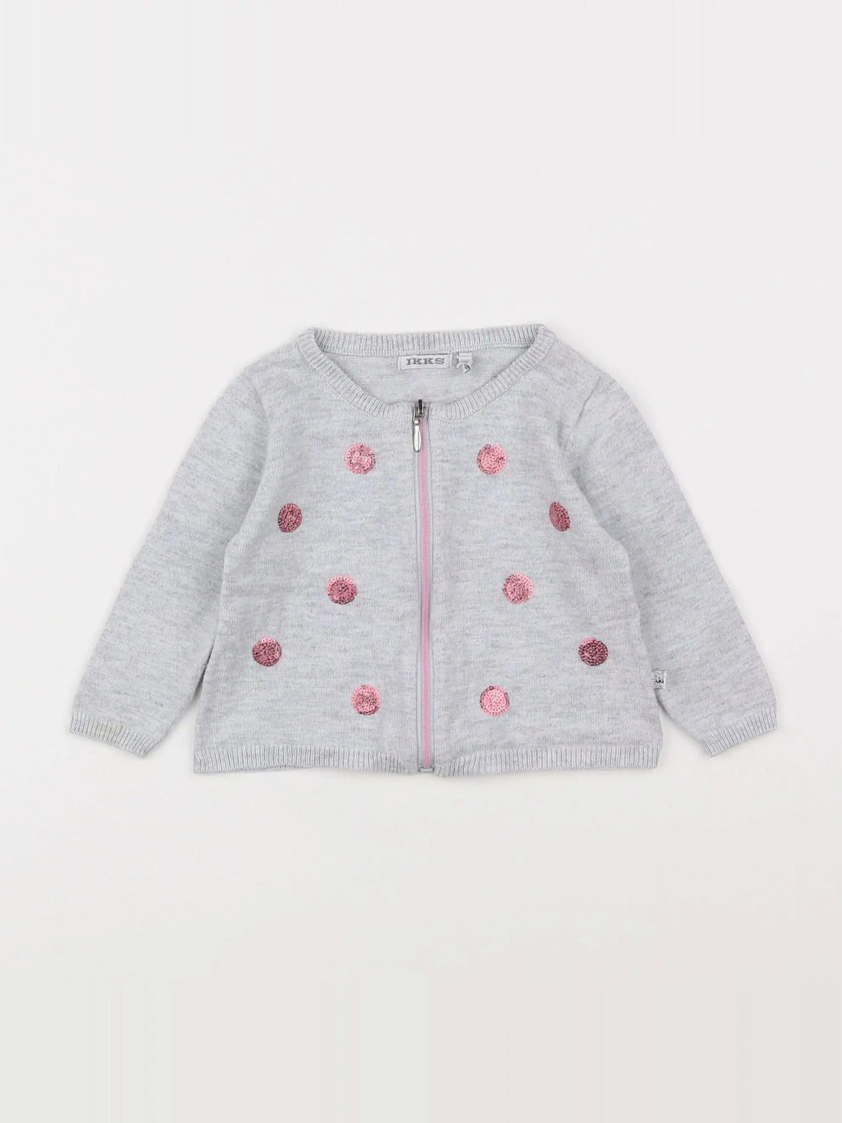 IKKS - gilet gris - 6 mois