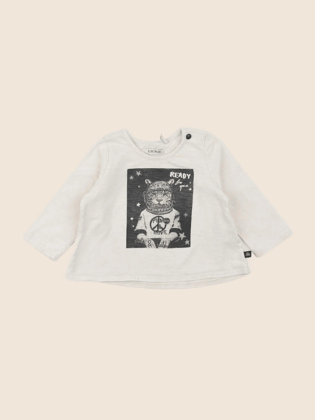 IKKS - tee-shirt beige - 6 mois