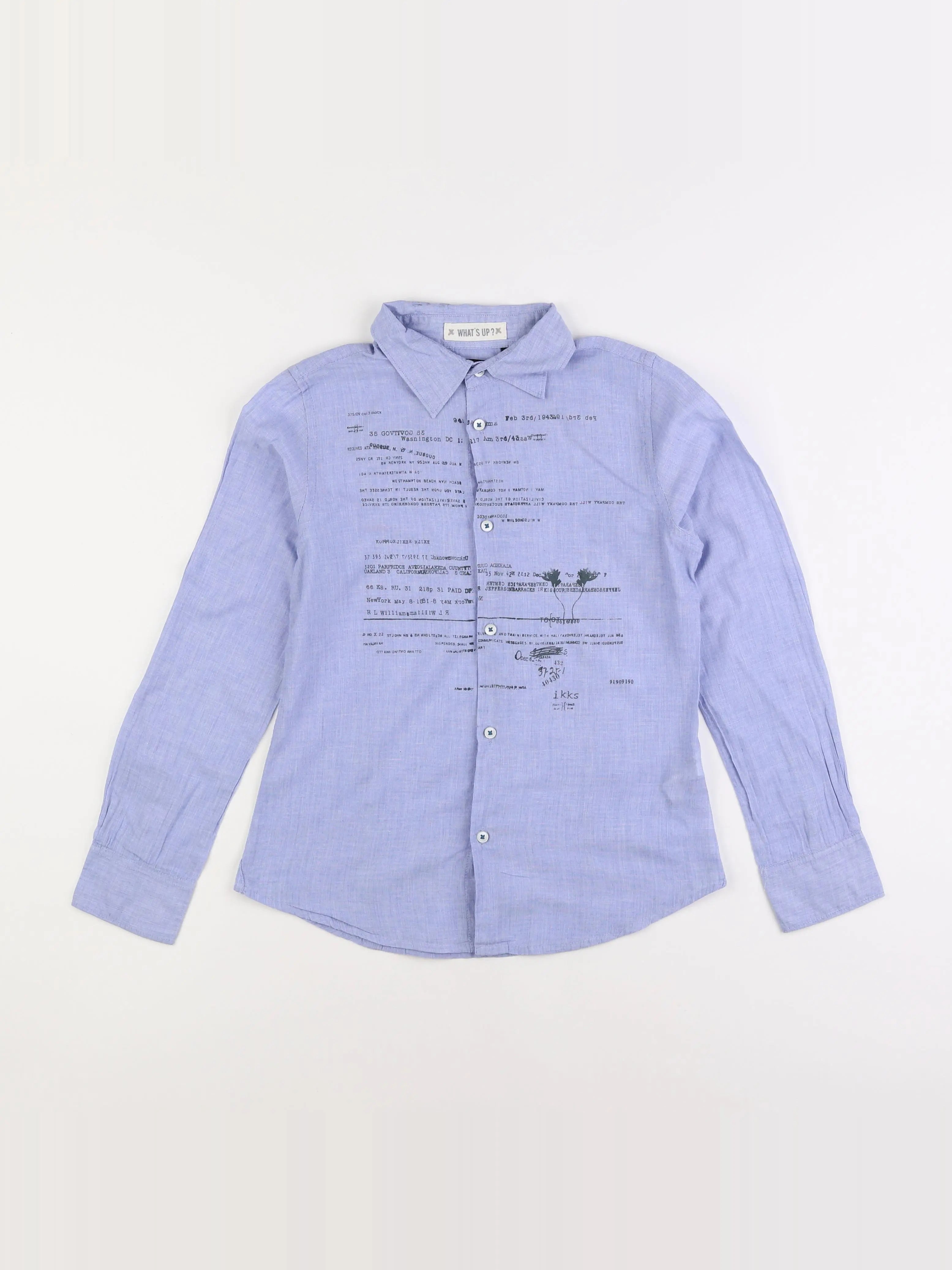 IKKS - chemise bleu - 10 ans