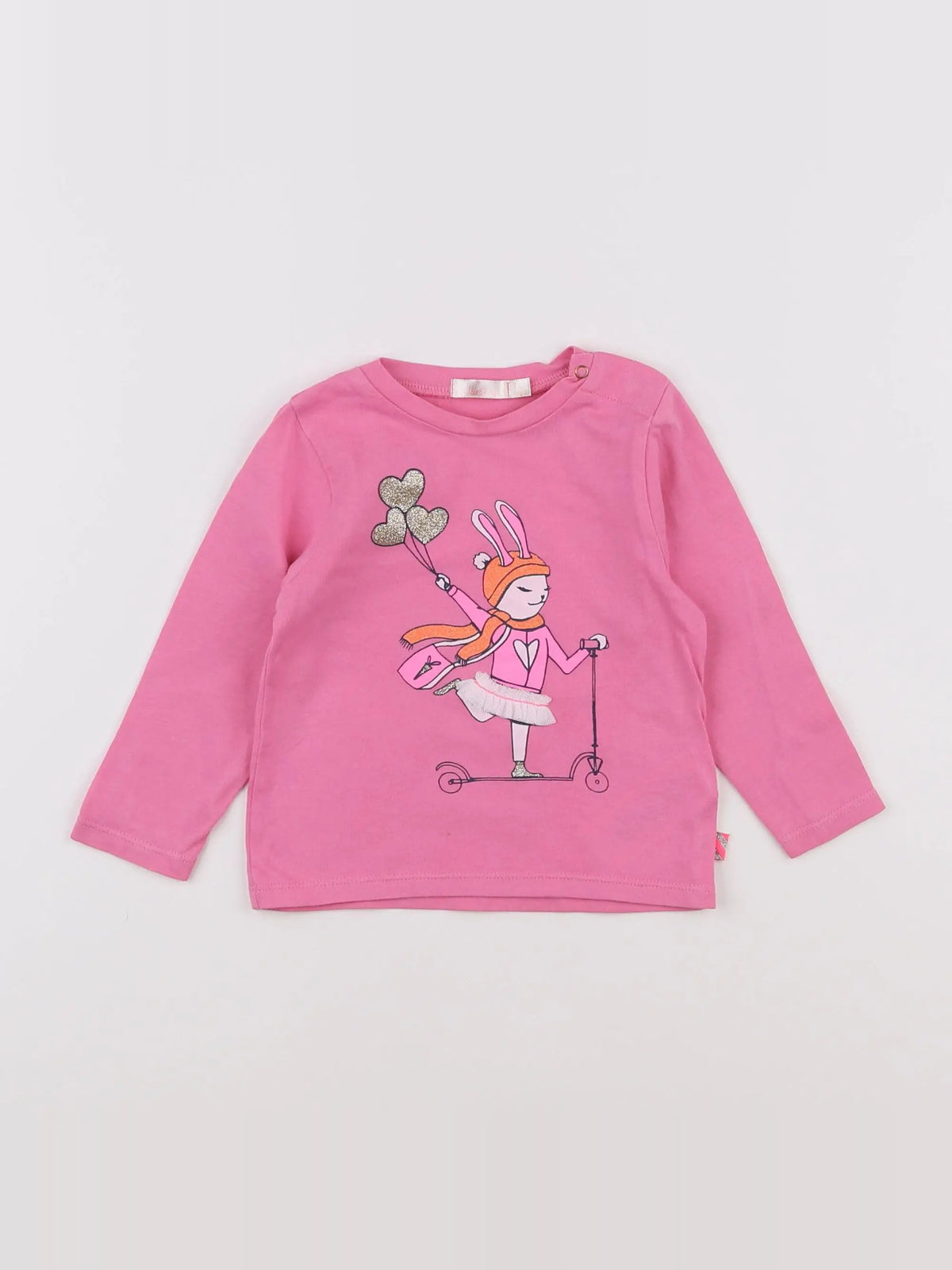 Billie Blush - tee-shirt rose - 12/9 mois
