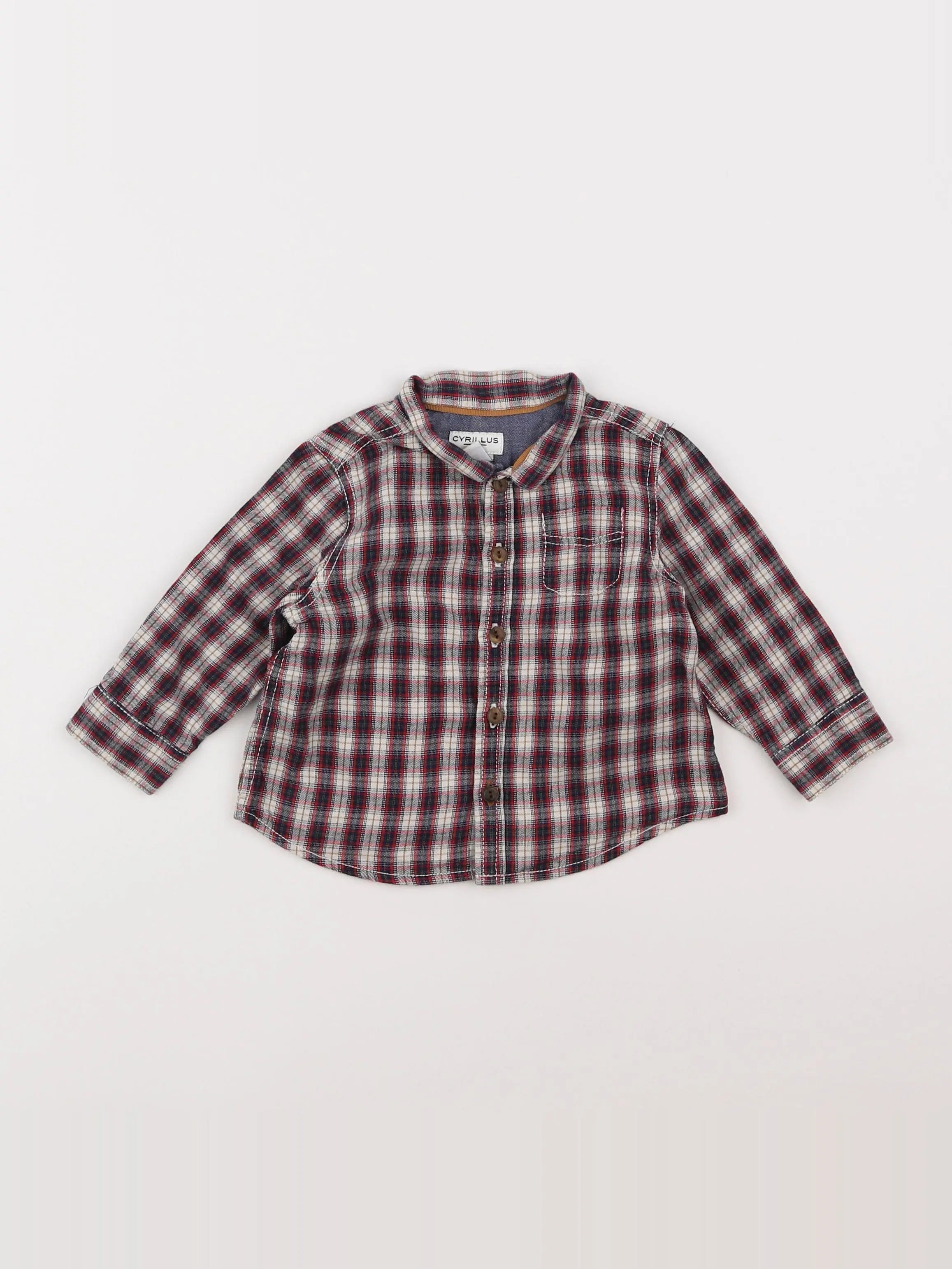 Cyrillus - chemise multicolore - 9 mois
