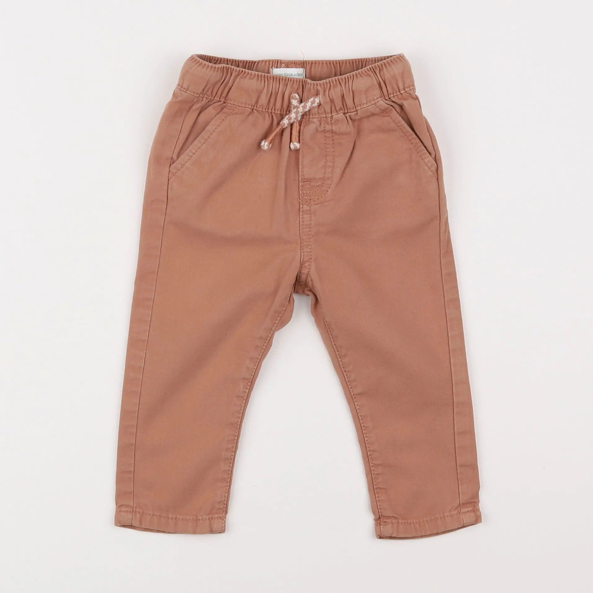 Vertbaudet - pantalon marron - 6 mois