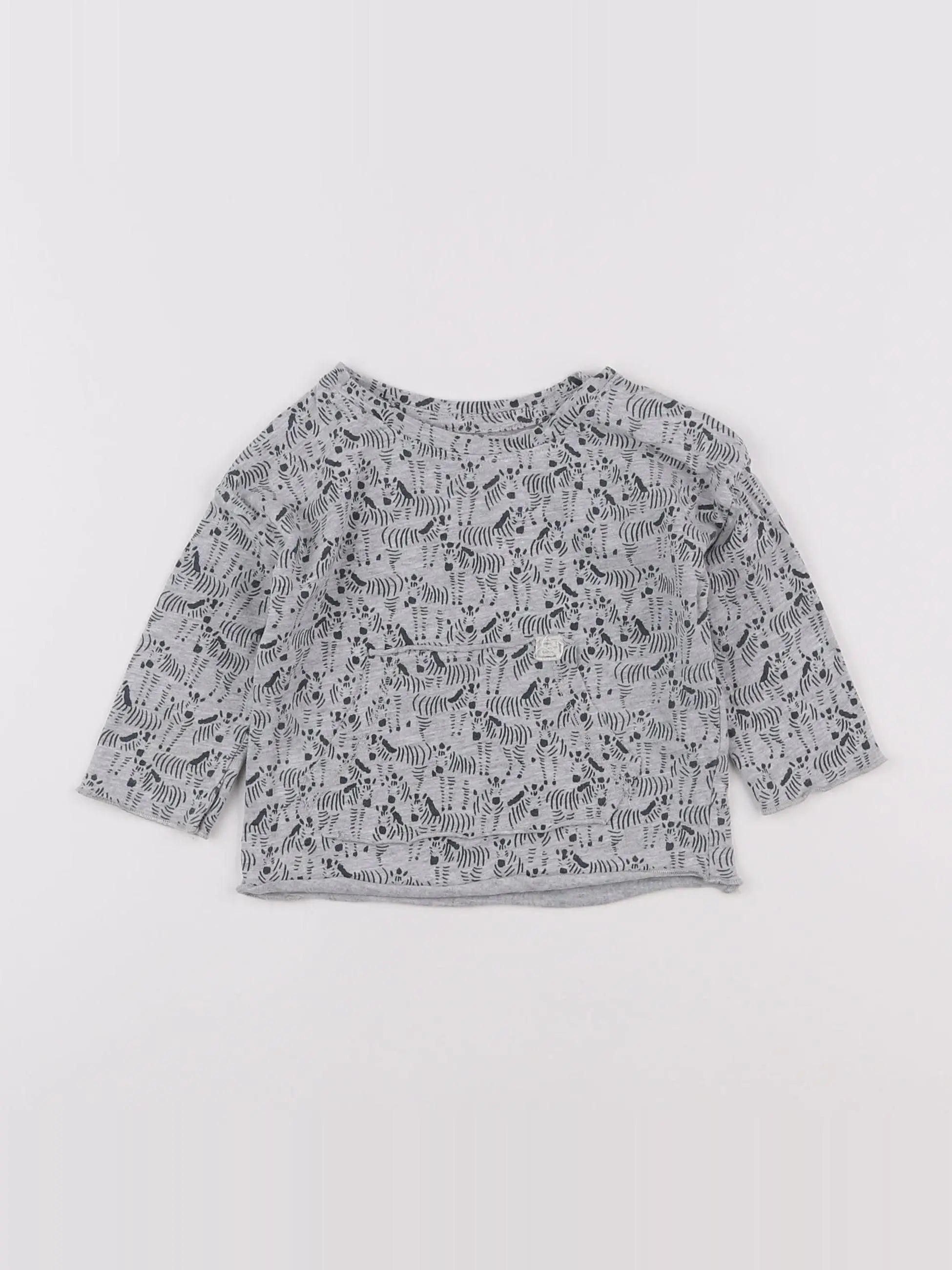 La Redoute - tee-shirt gris - 6 mois