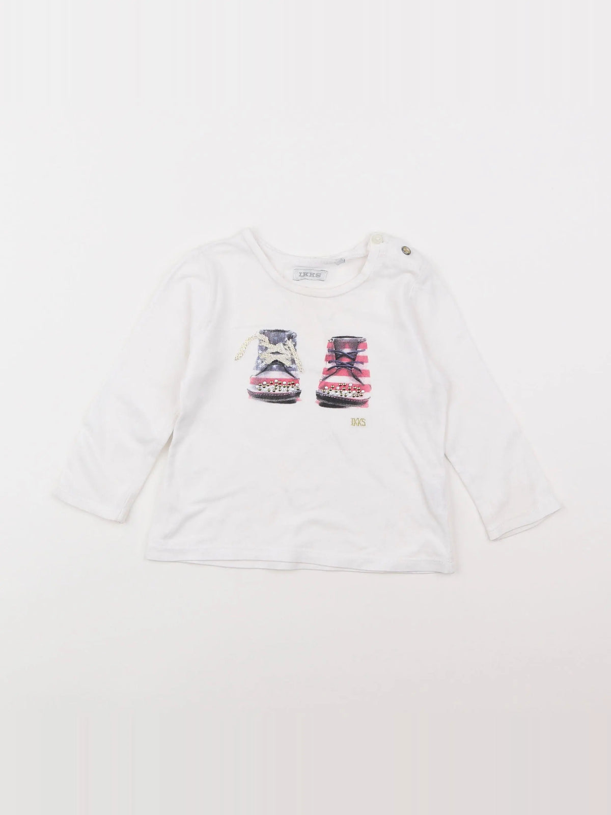 IKKS - tee-shirt blanc - 12 mois