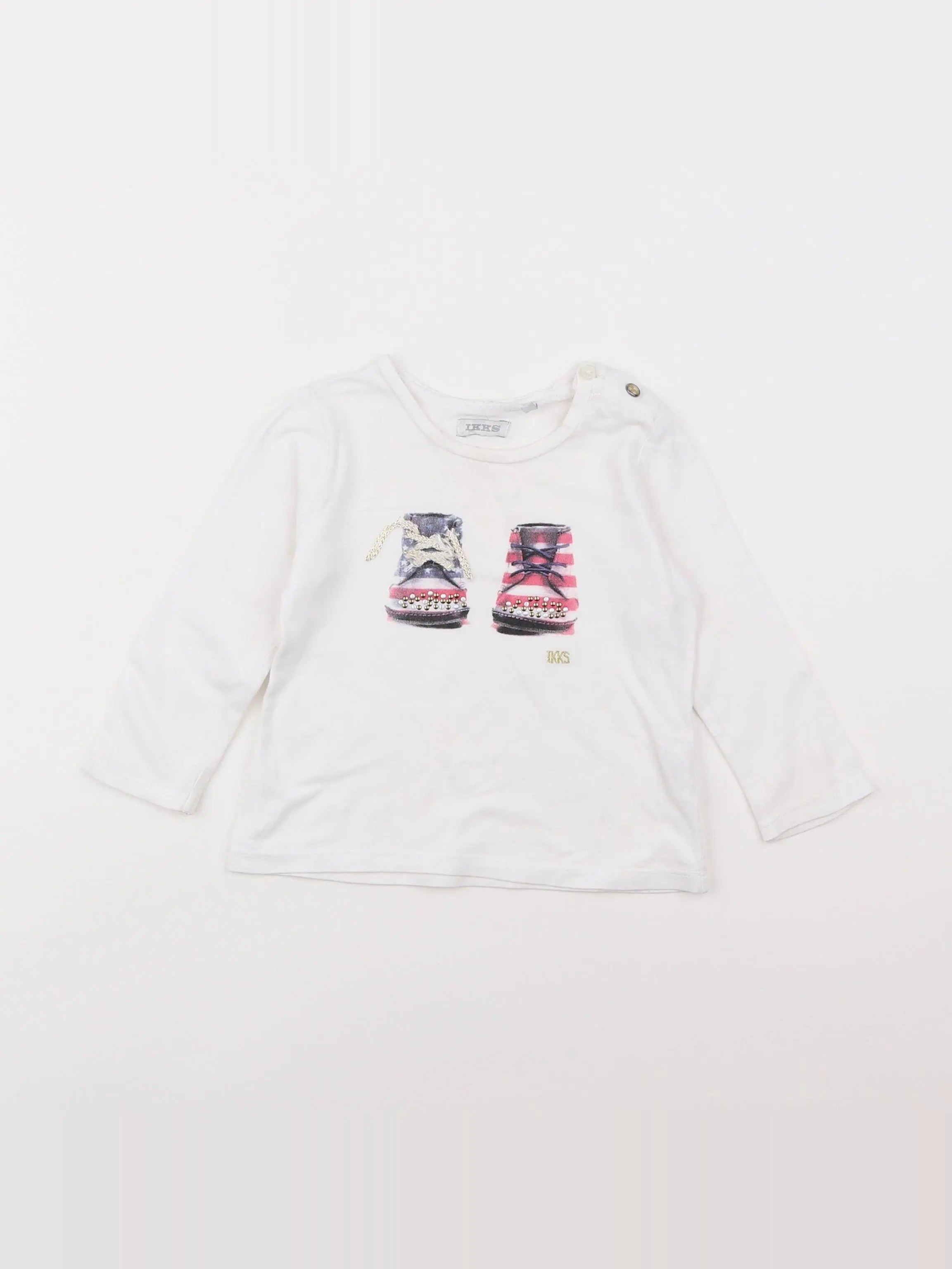 IKKS - tee-shirt blanc - 12 mois