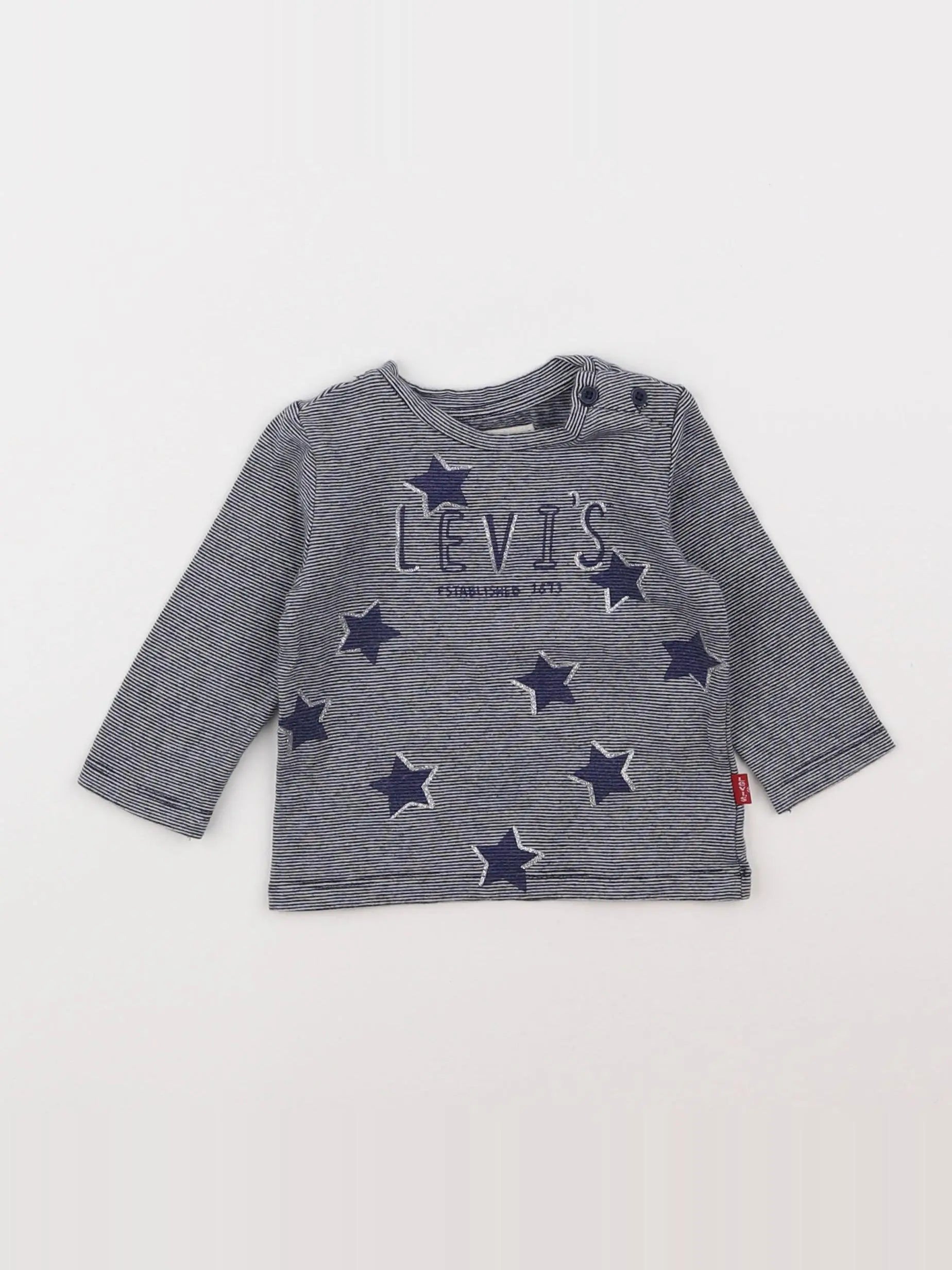 Levi's - tee-shirt bleu - 9 mois