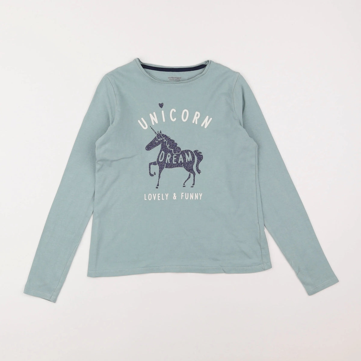 Vertbaudet - tee-shirt bleu - 10 ans