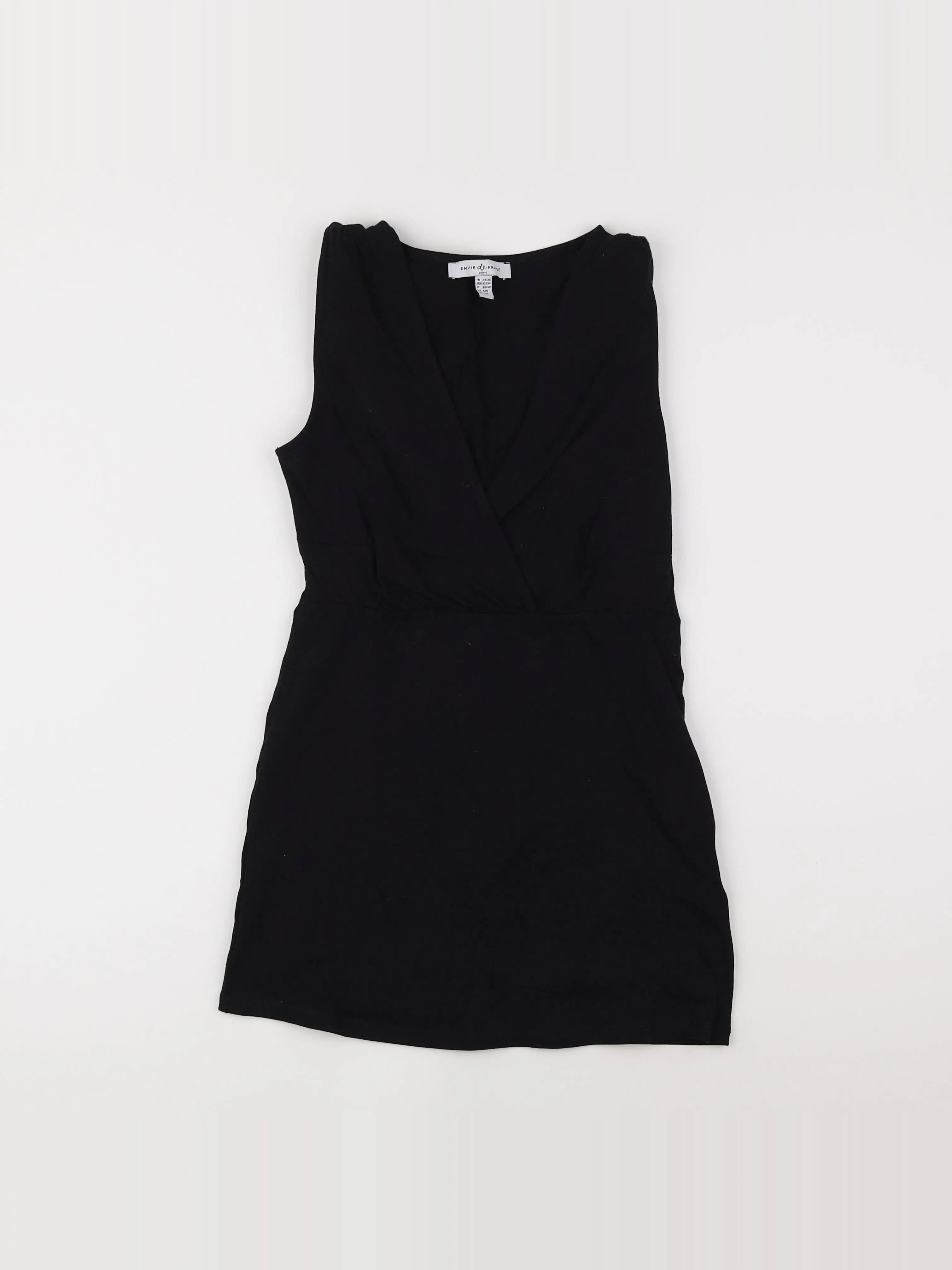 Envie de fraise - tee-shirt grossesse, allaitement noir - 34 à 36