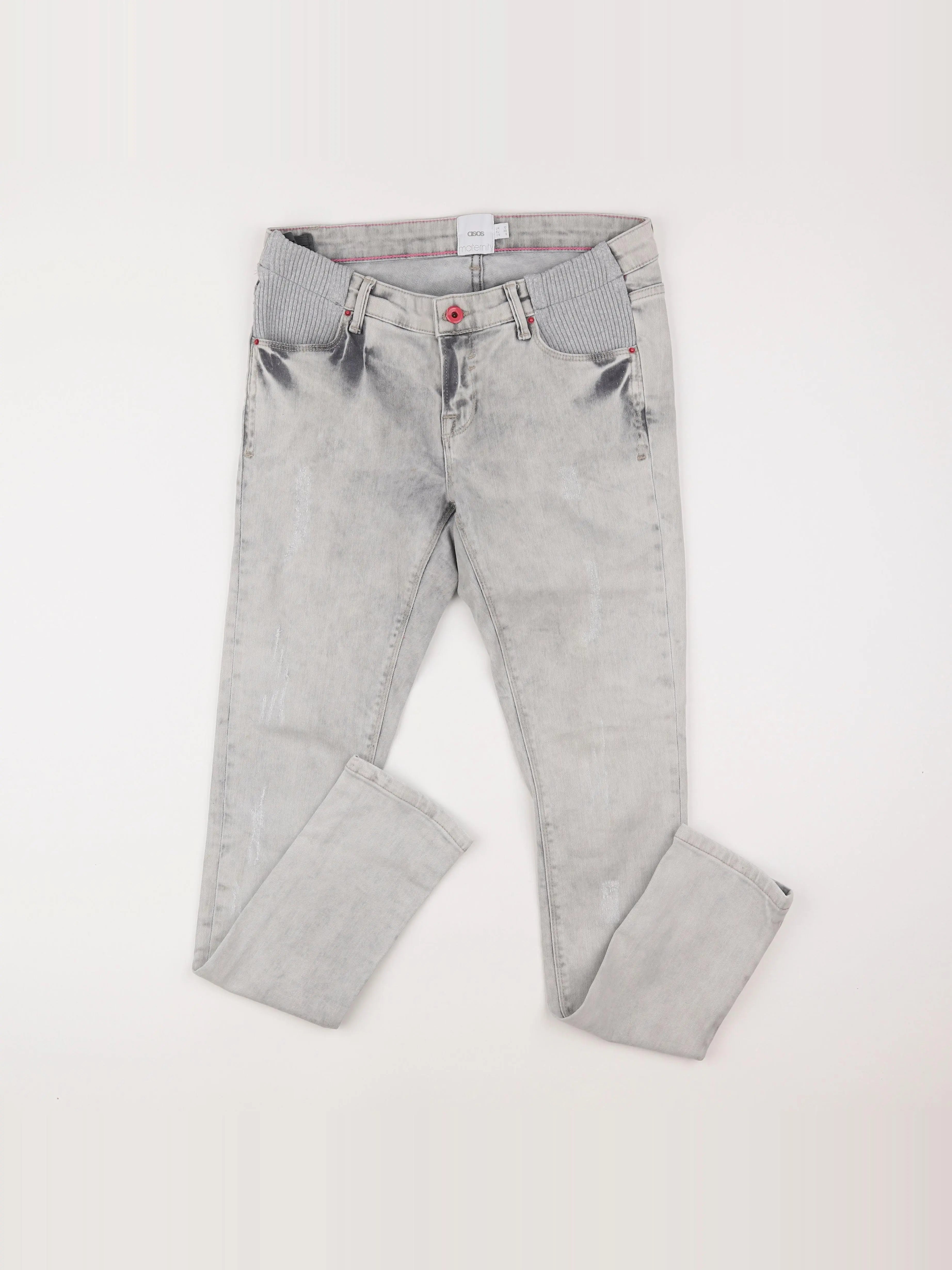 Asos - jean grossesse gris - 38