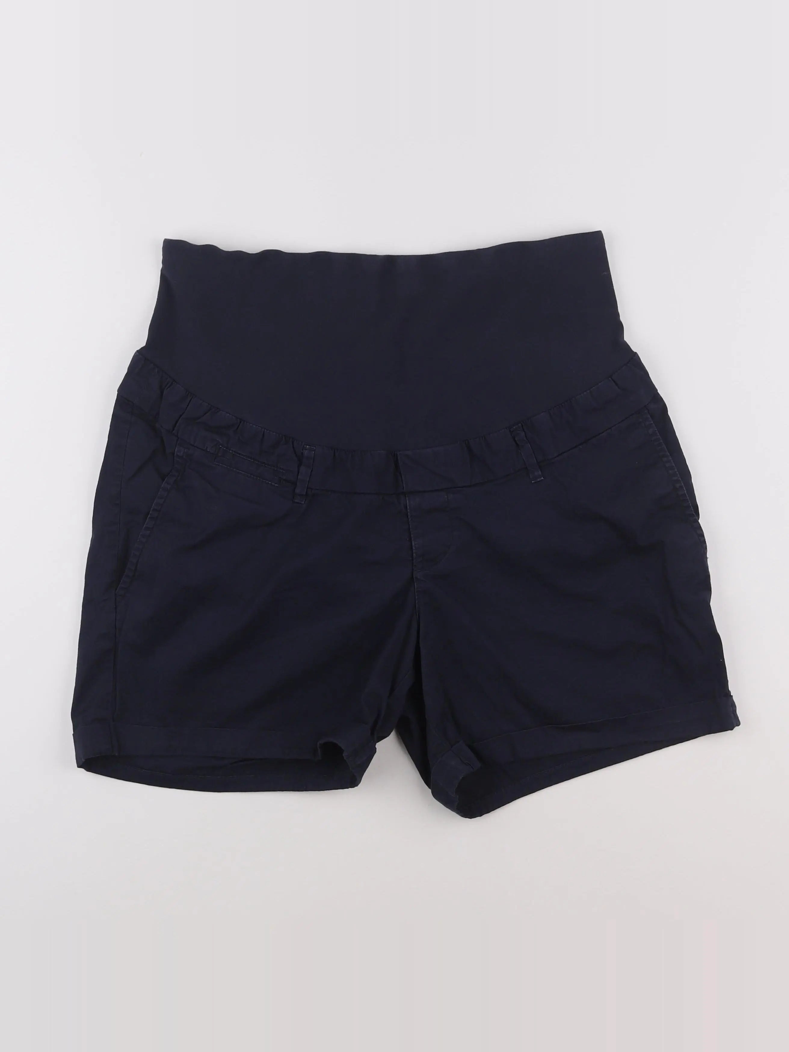 H&M - short grossesse bleu - 44
