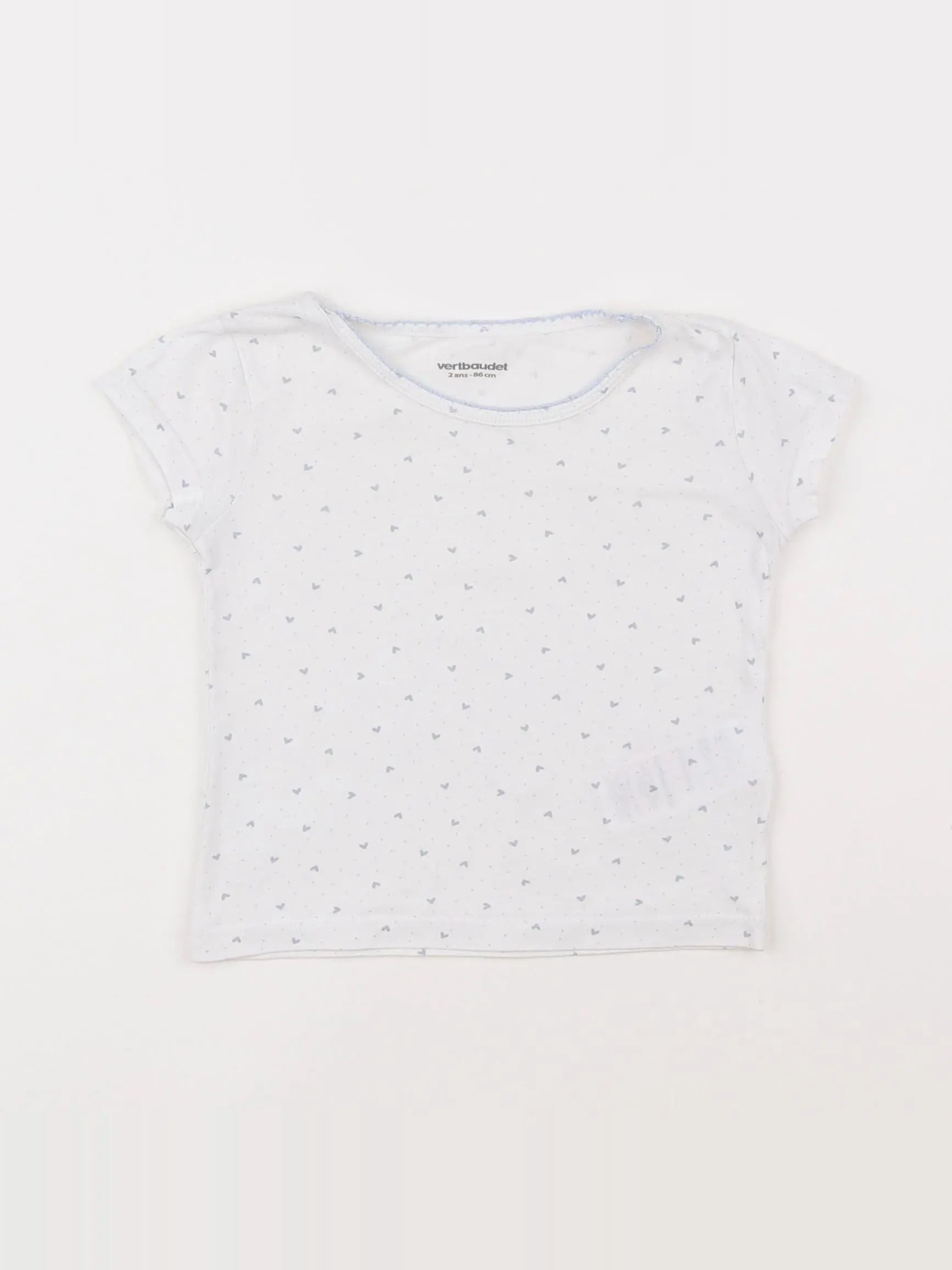 Vertbaudet - maillot de corps blanc - 2 ans