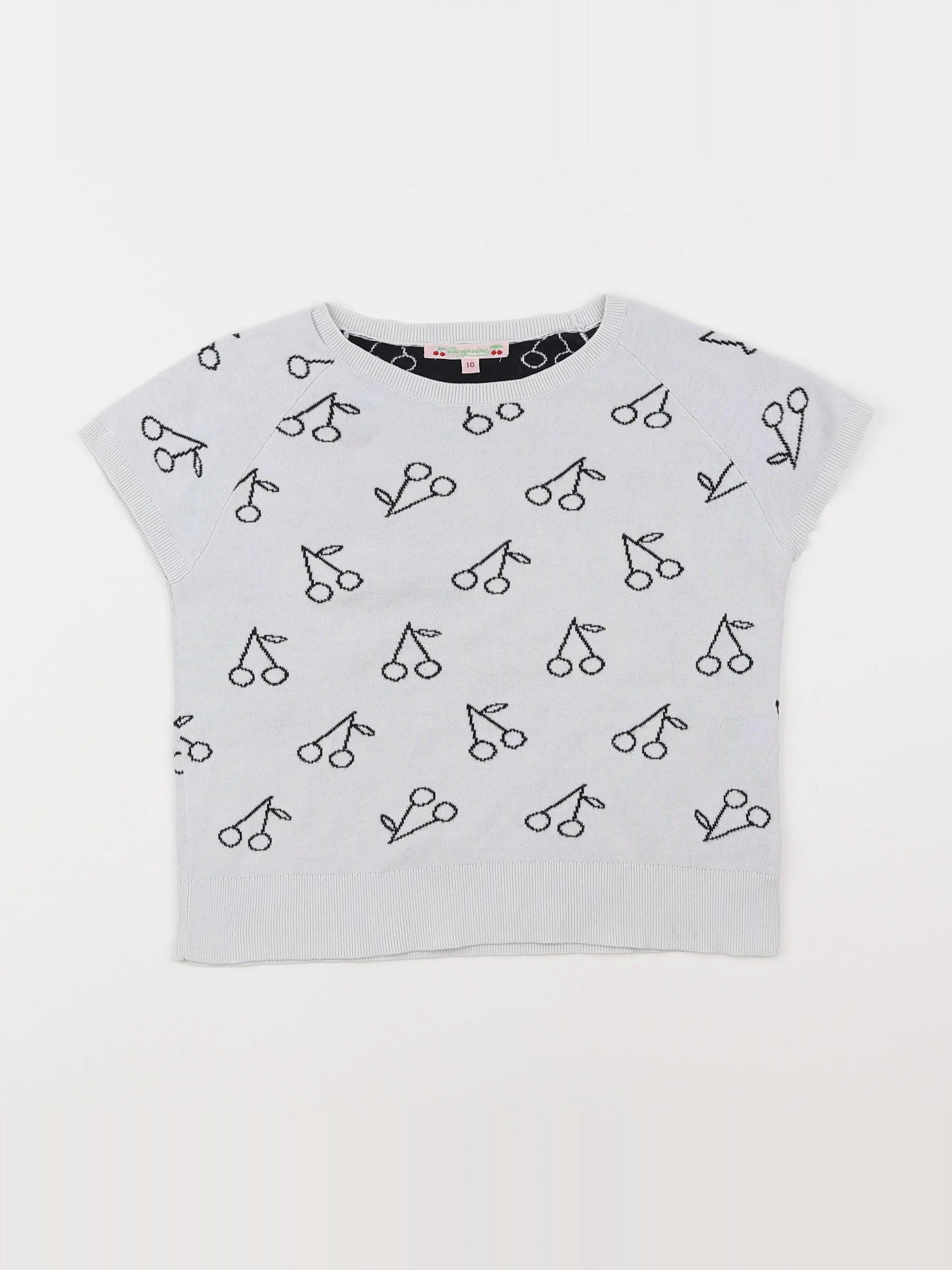 Bonpoint - pull gris - 10 ans