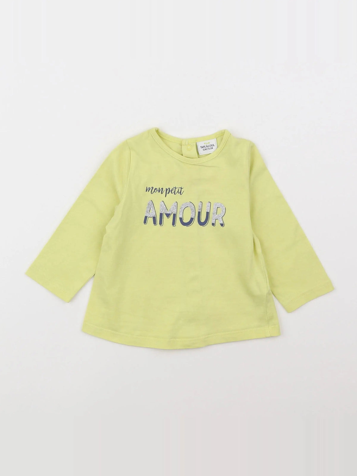 Tape à l'oeil - tee-shirt jaune - 12 mois