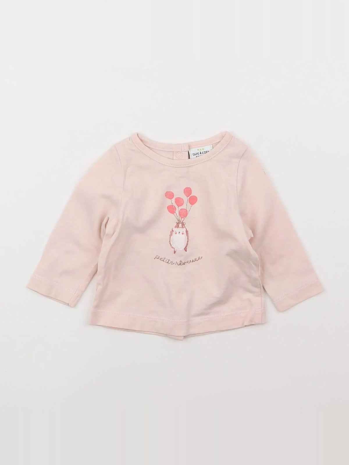 Tape à l'oeil - tee-shirt rose - 3 mois
