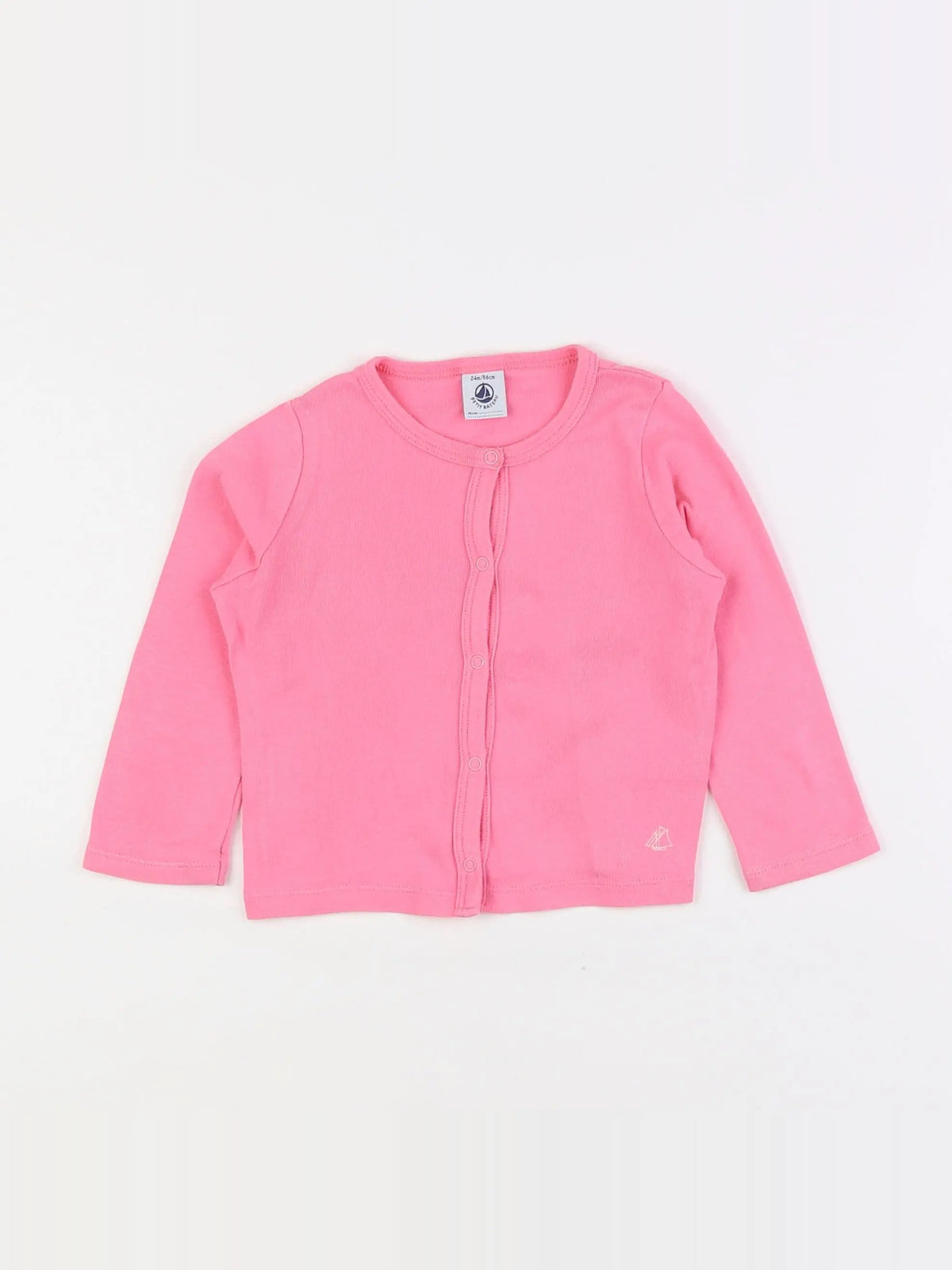 Petit Bateau - tee-shirt rose - 2 ans