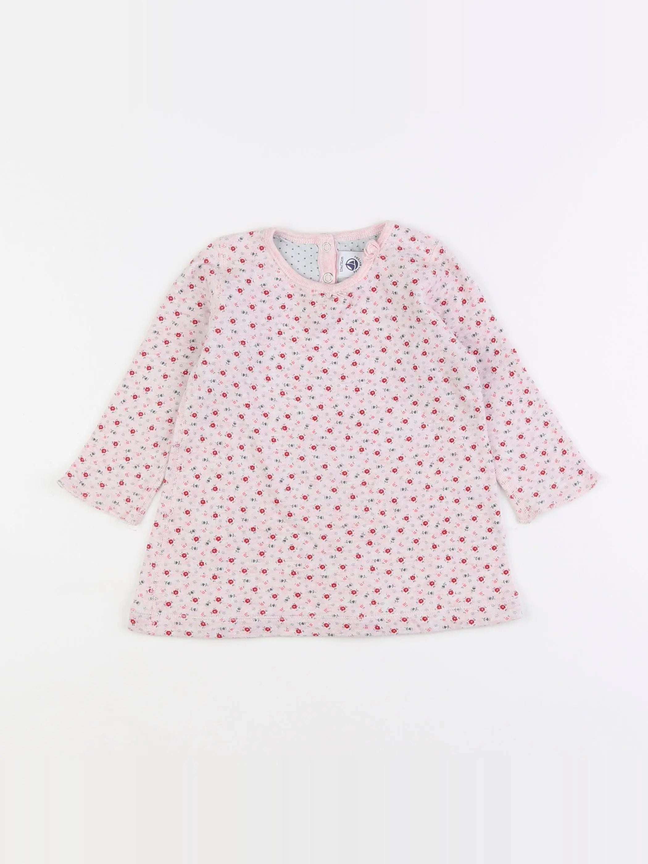 Petit Bateau - robe rose - 12 mois