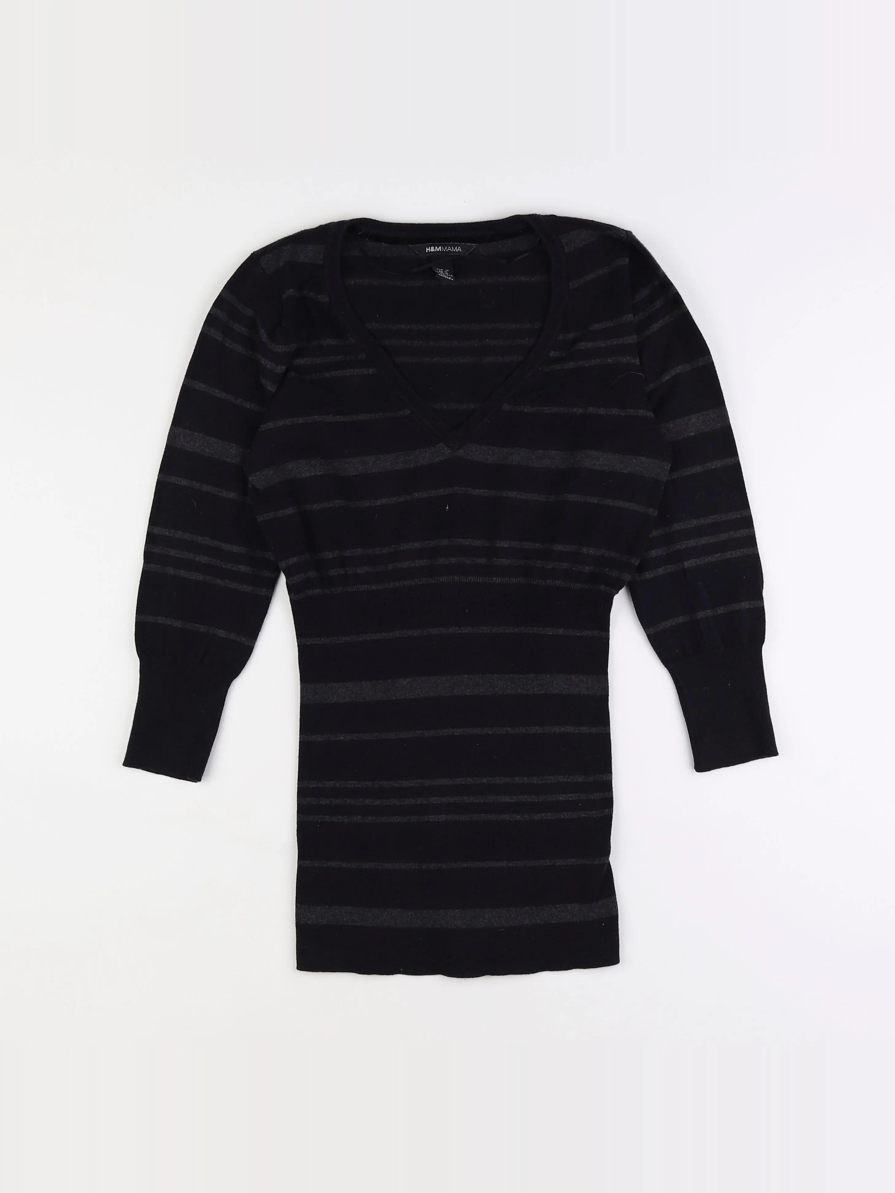 H&M - pull grossesse gris, noir - 38