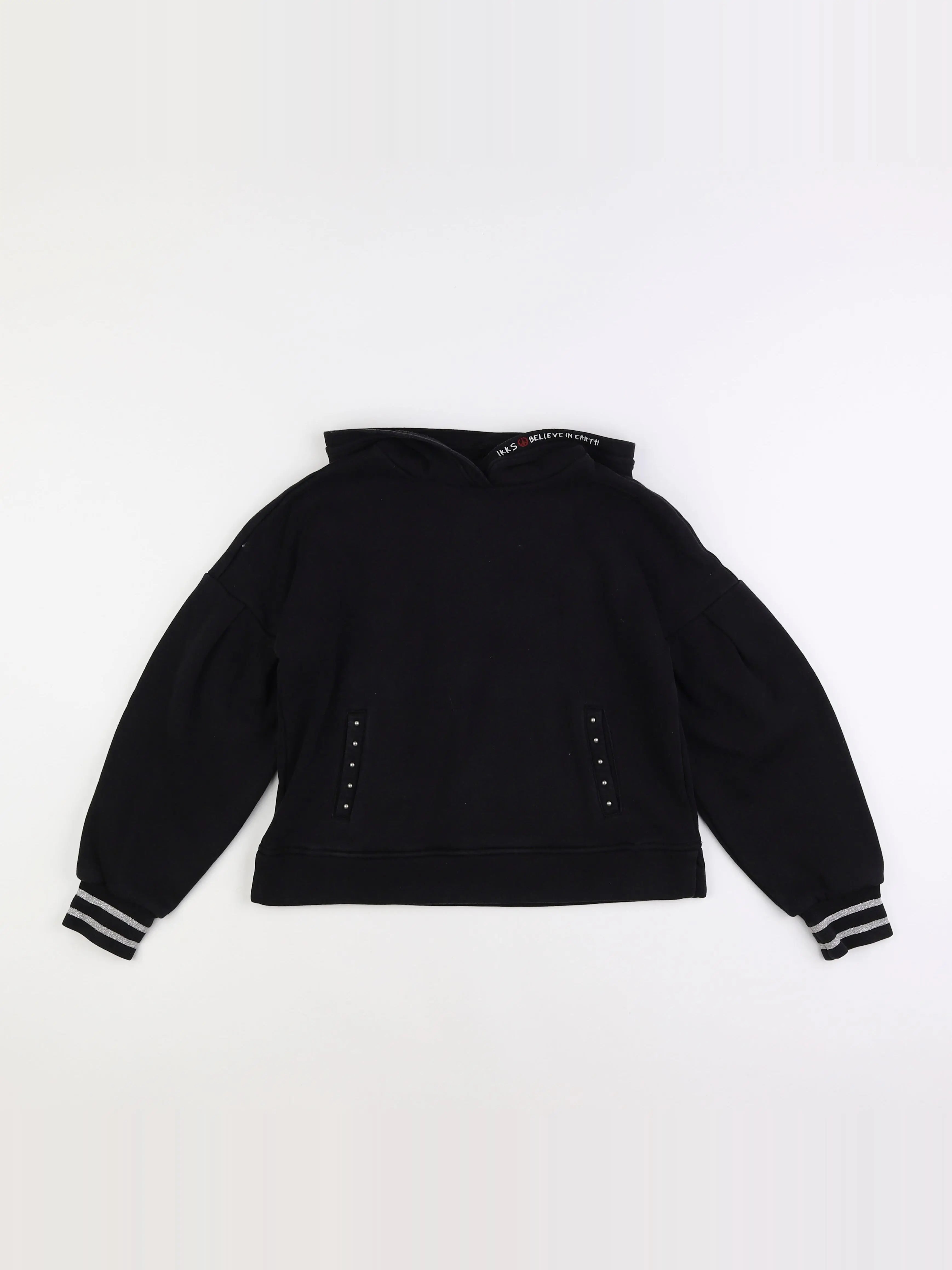 IKKS - sweat noir - 10 ans