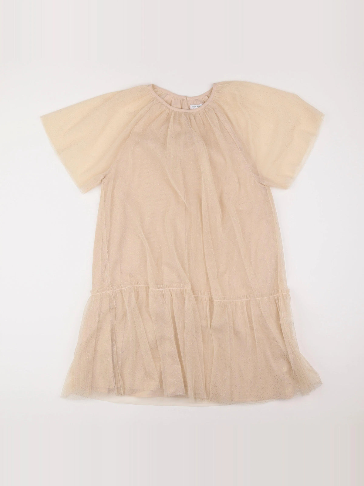 Vertbaudet - robe or - 14 ans
