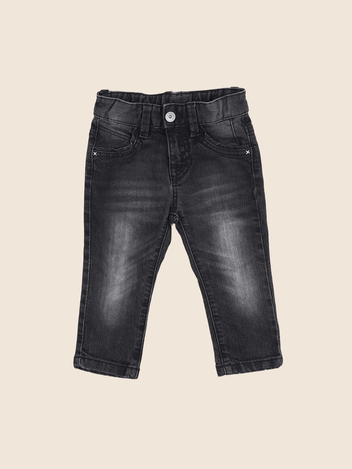 Benetton - jean noir - 12 mois