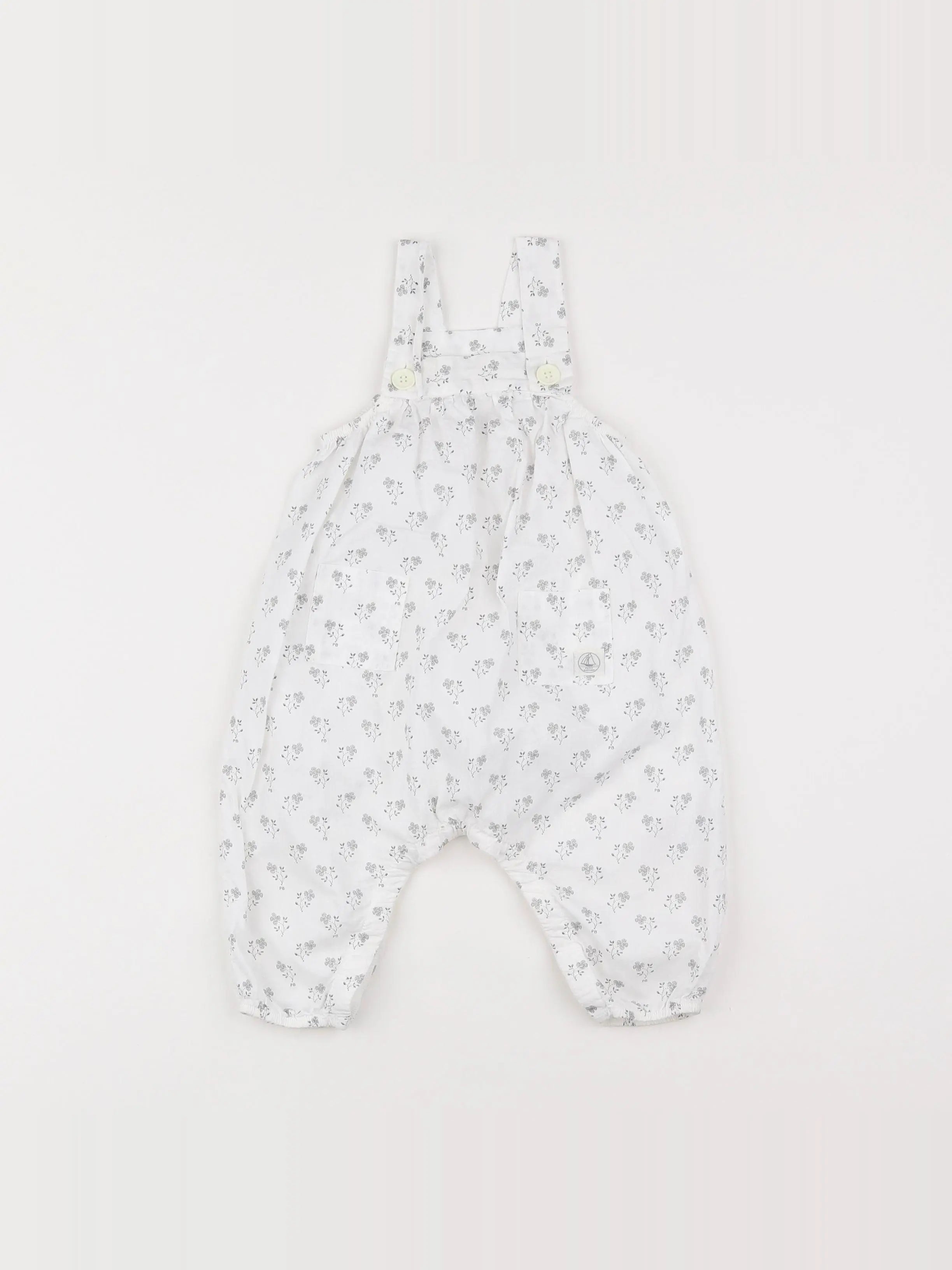 Petit Bateau - salopette beige - 6 mois