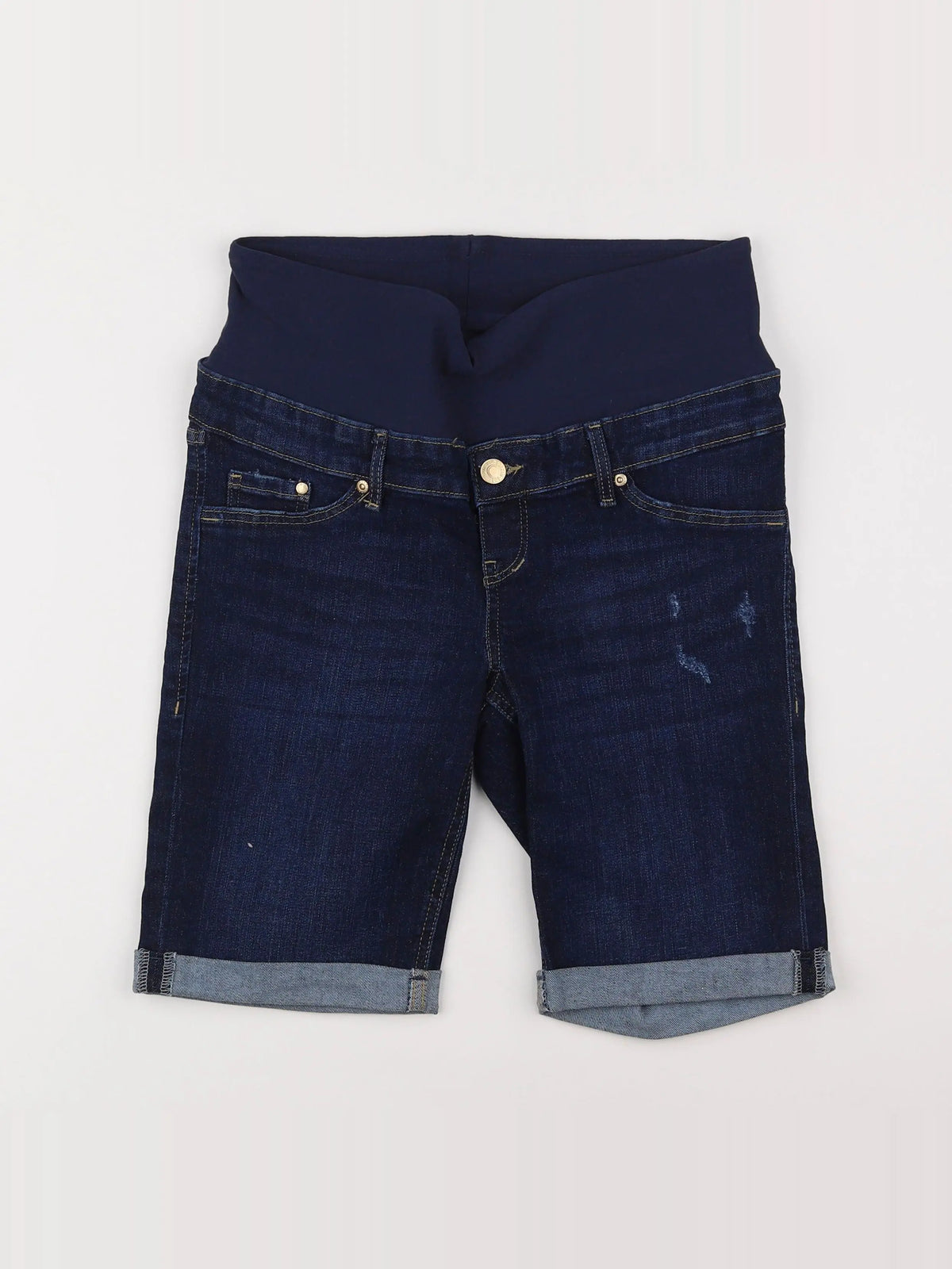 H&M - short grossesse bleu - 38