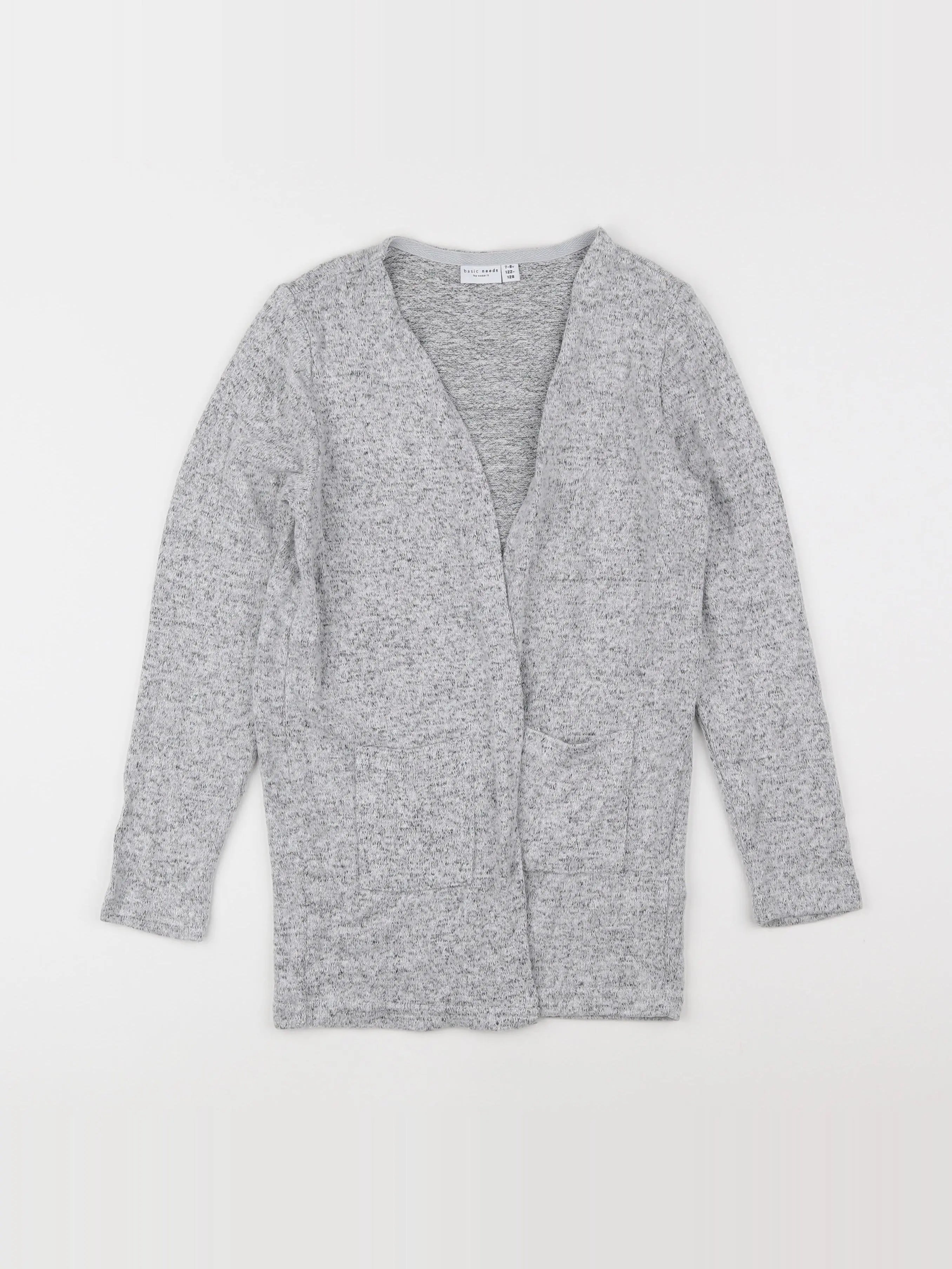 Name it - gilet gris - 7/8 ans