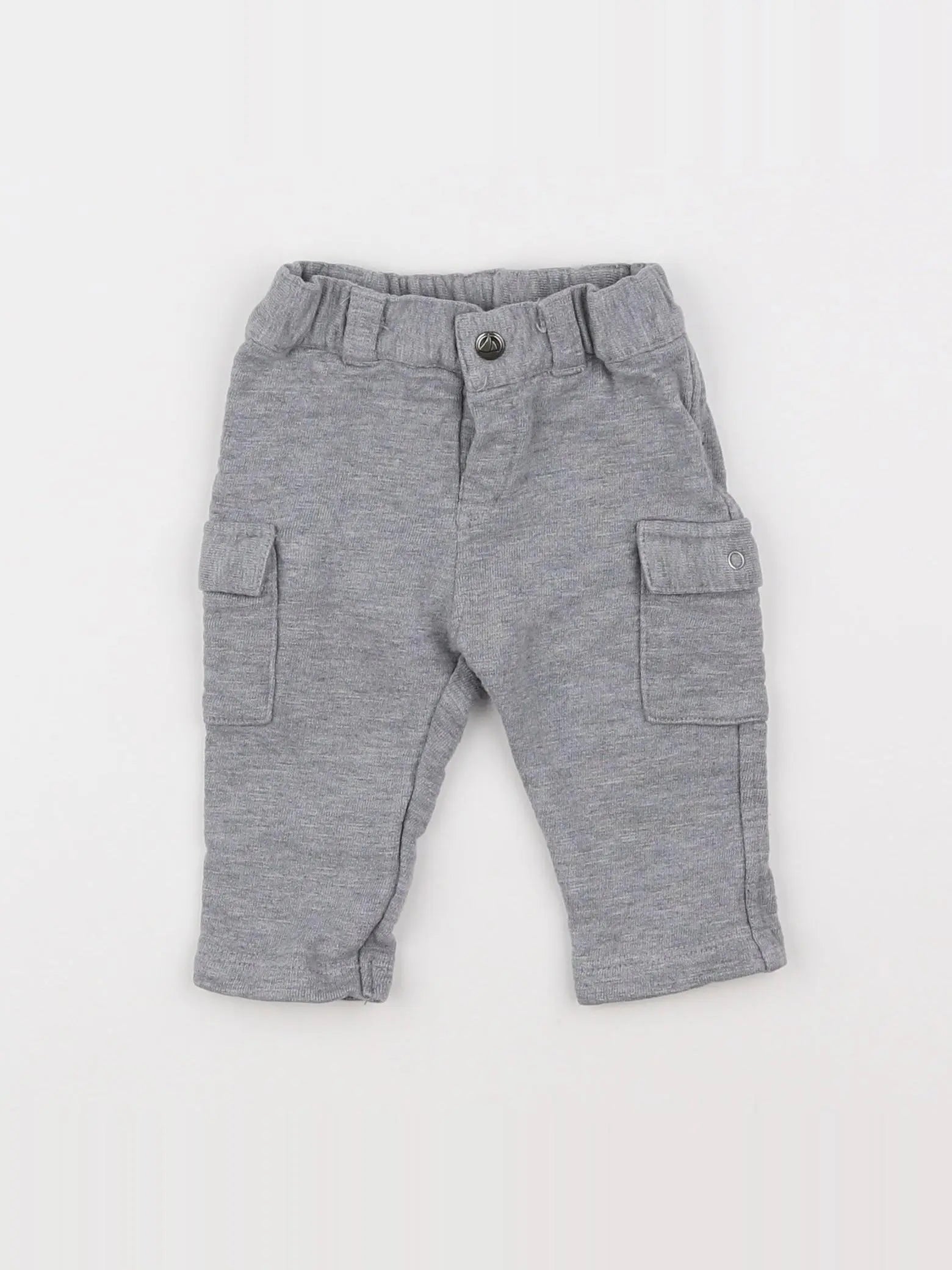 Petit Bateau - pantalon gris - 3 mois