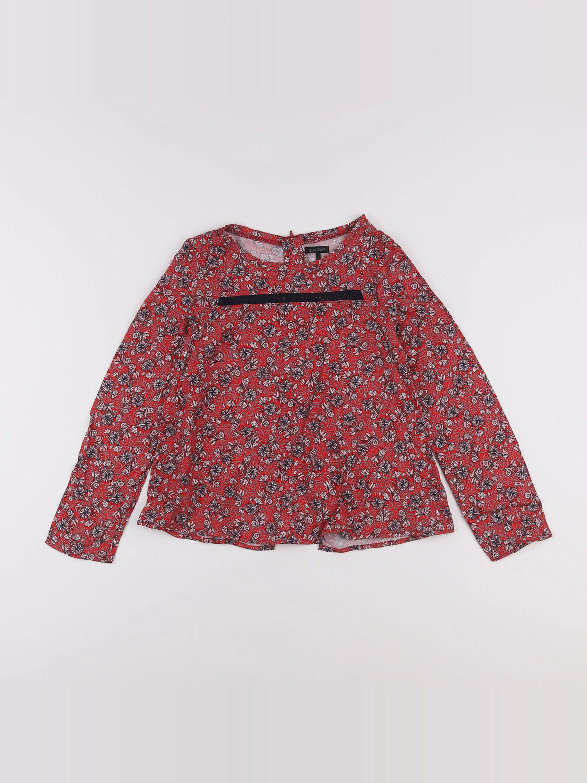 IKKS - blouse rouge - 8 ans