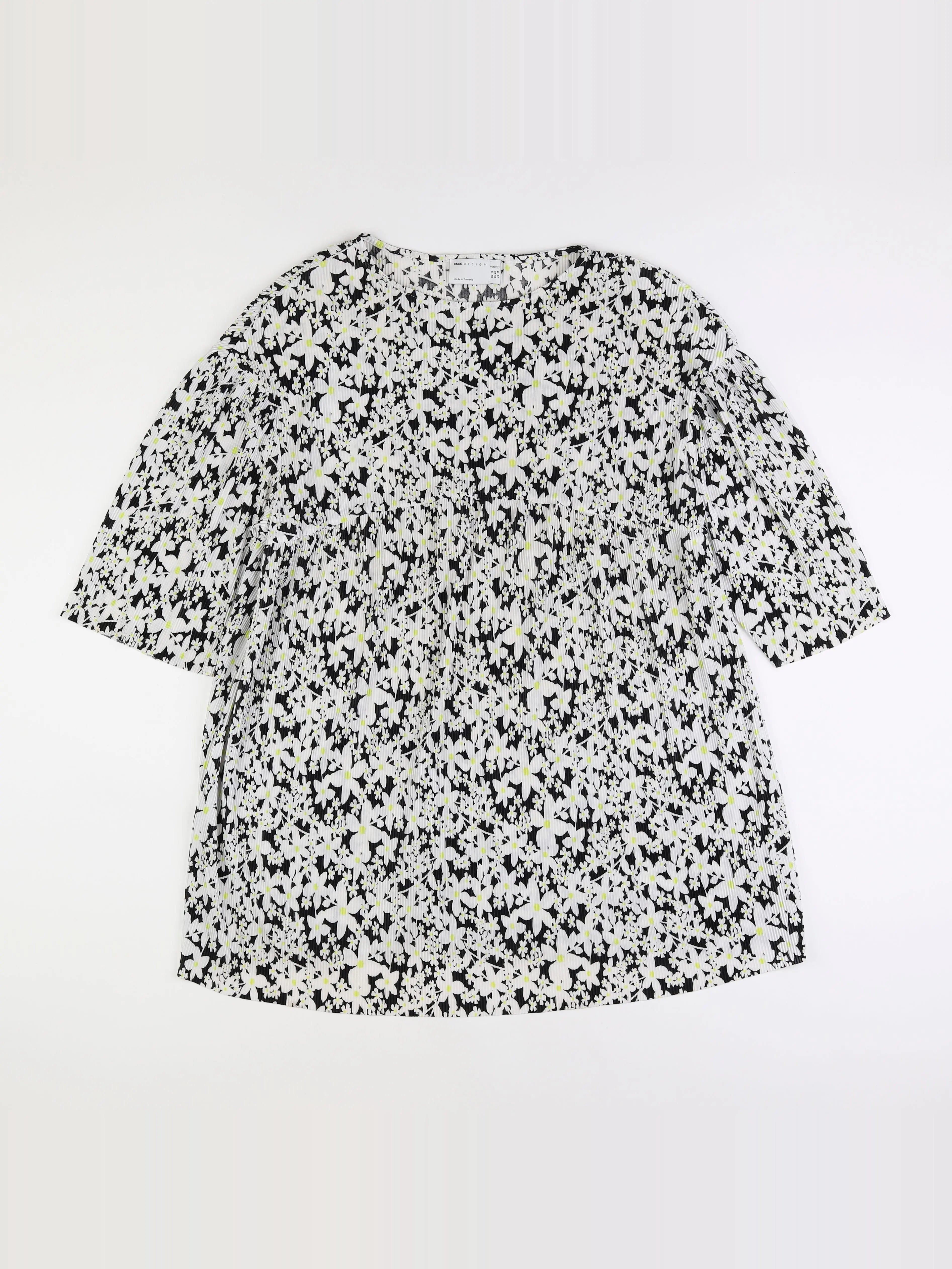 Asos - robe grossesse noir, blanc - 40