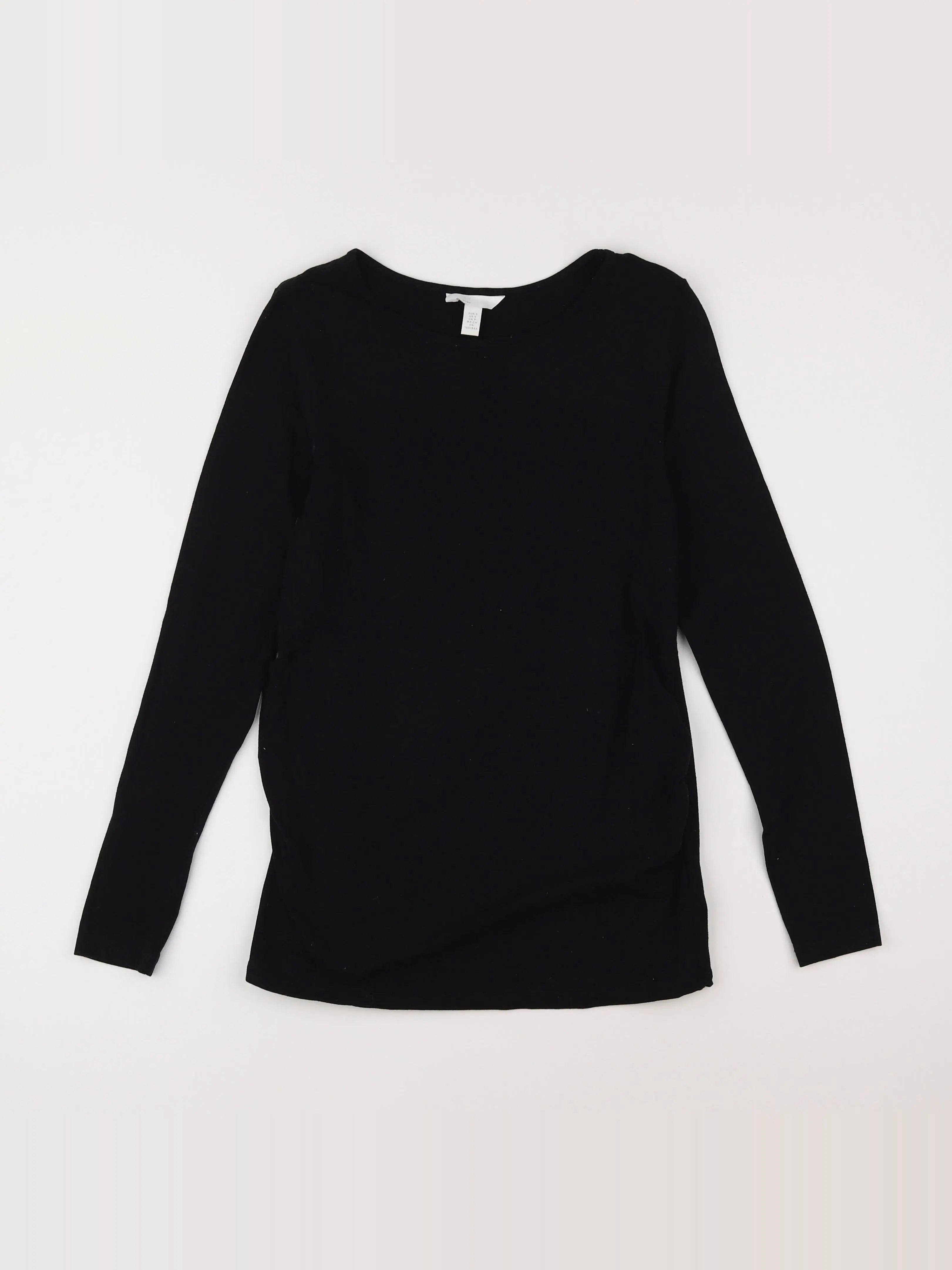 H&M - tee-shirt grossesse noir - 36 à 38