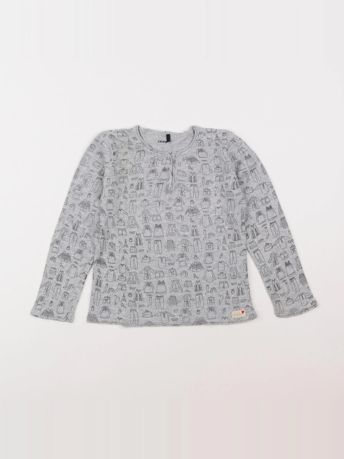 IKKS - pull gris - 5 ans