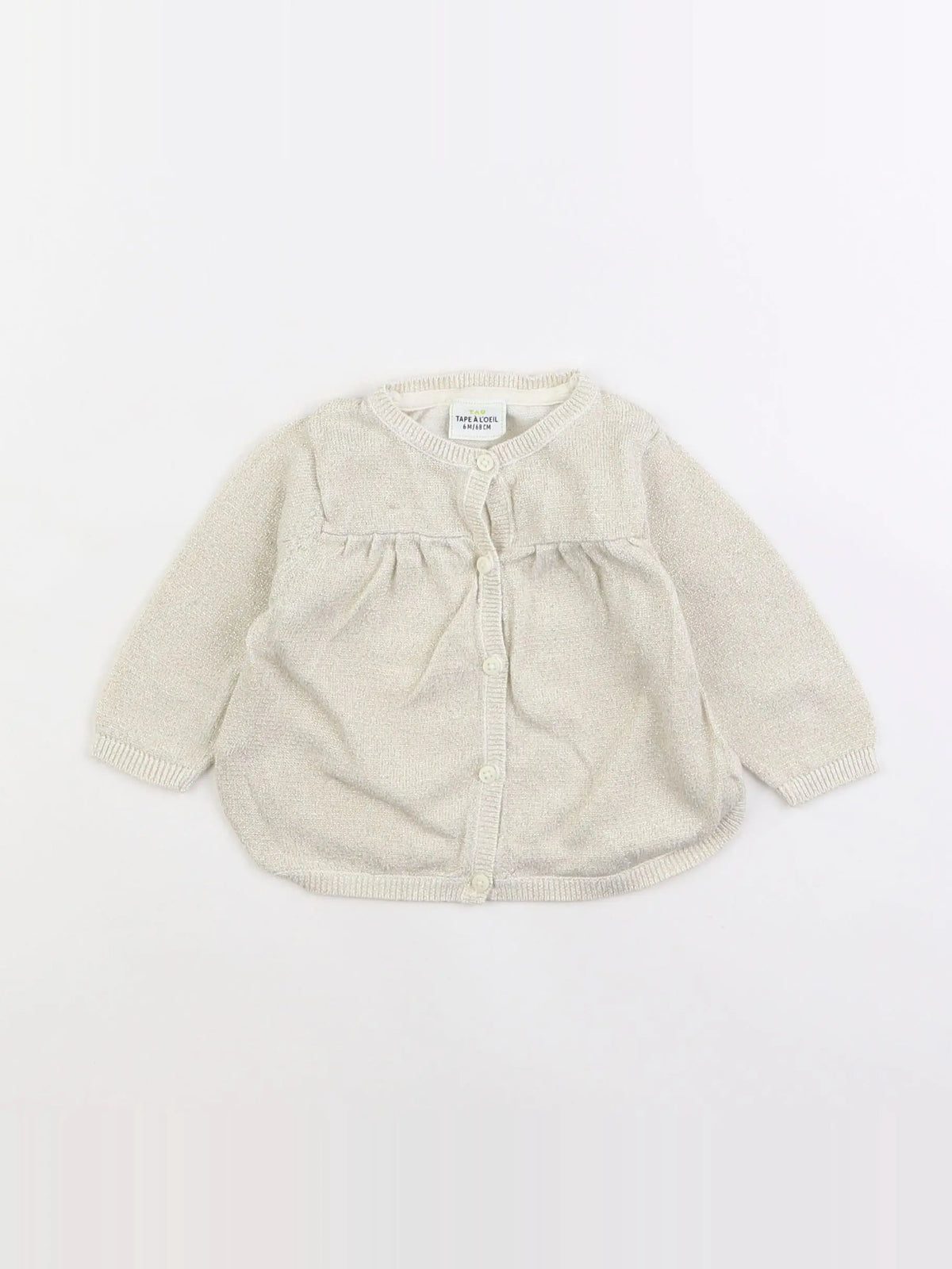 Tape à l'oeil - gilet beige - 6 mois