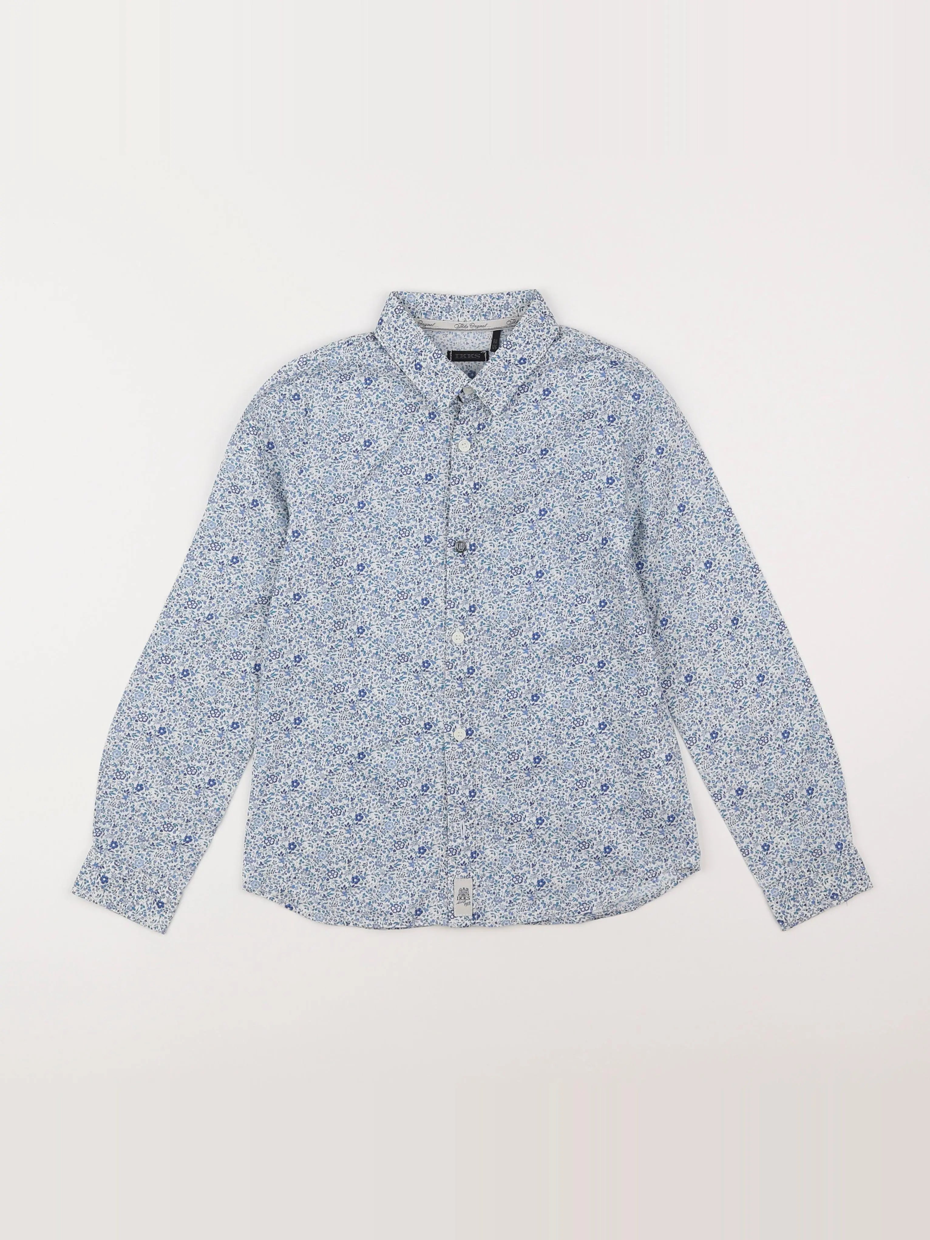 IKKS - chemise blanc, bleu - 8 ans