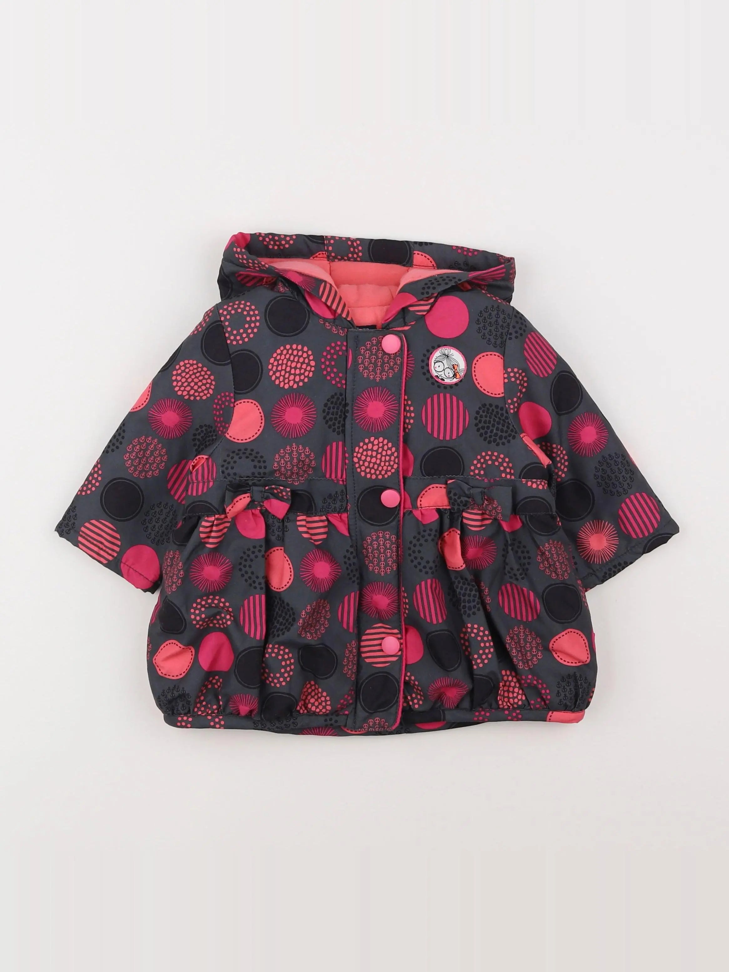 Terre de marins - doudoune rose - 6 mois