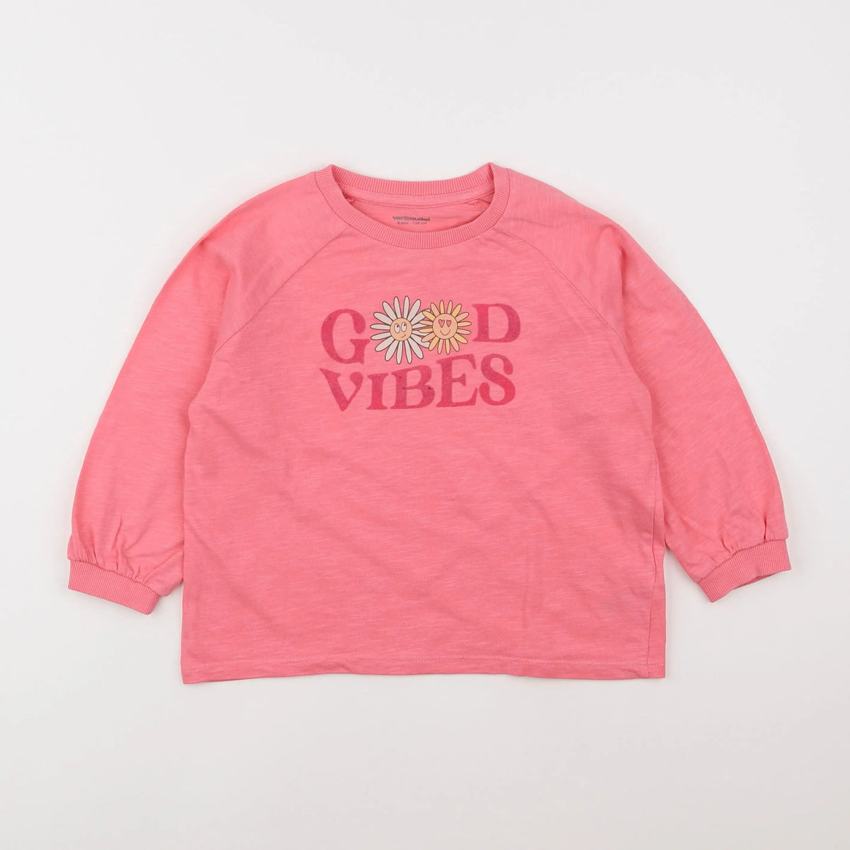 Vertbaudet - tee-shirt rose - 8 ans