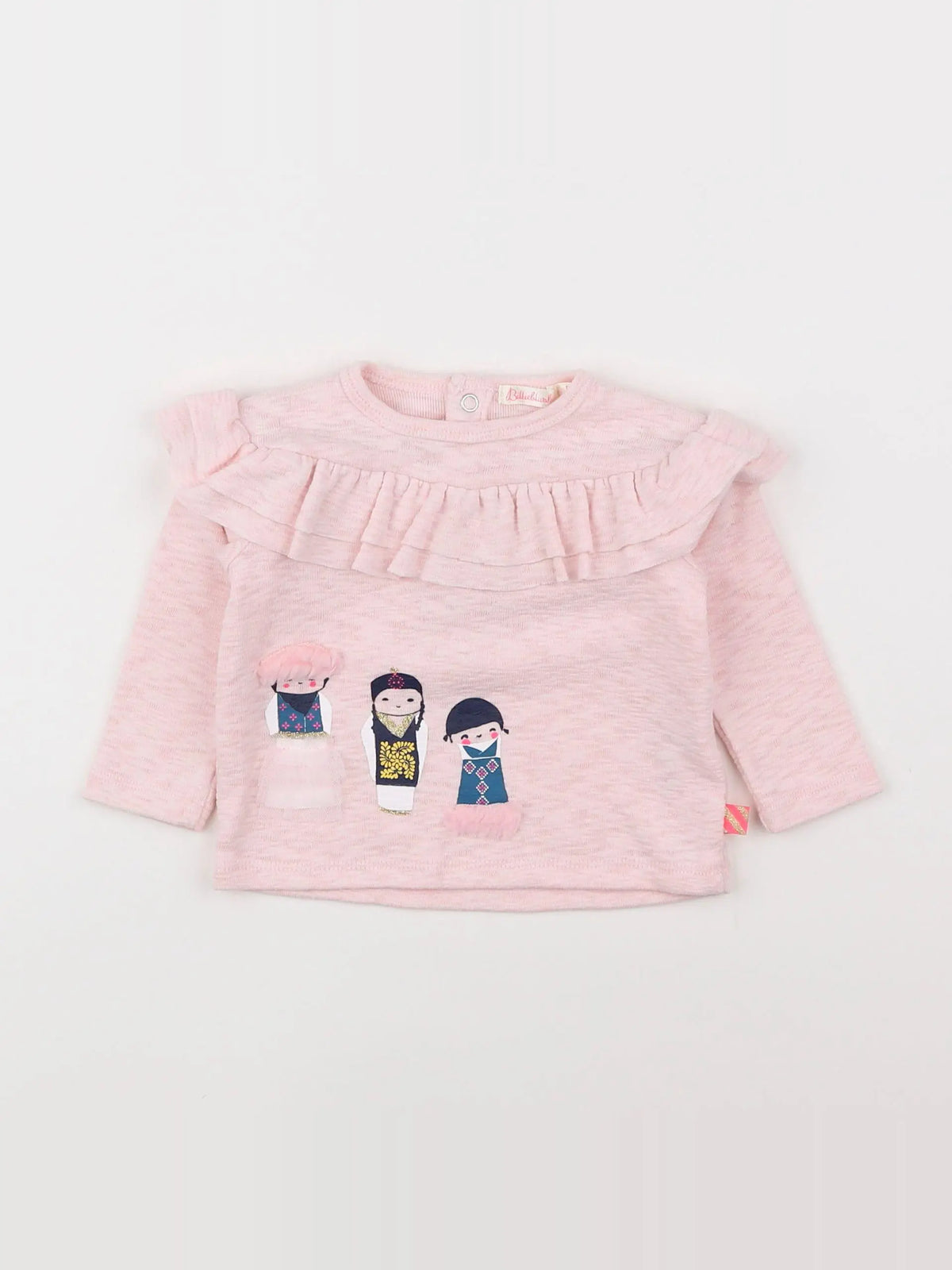 Billie Blush - tee-shirt rose - 6 mois