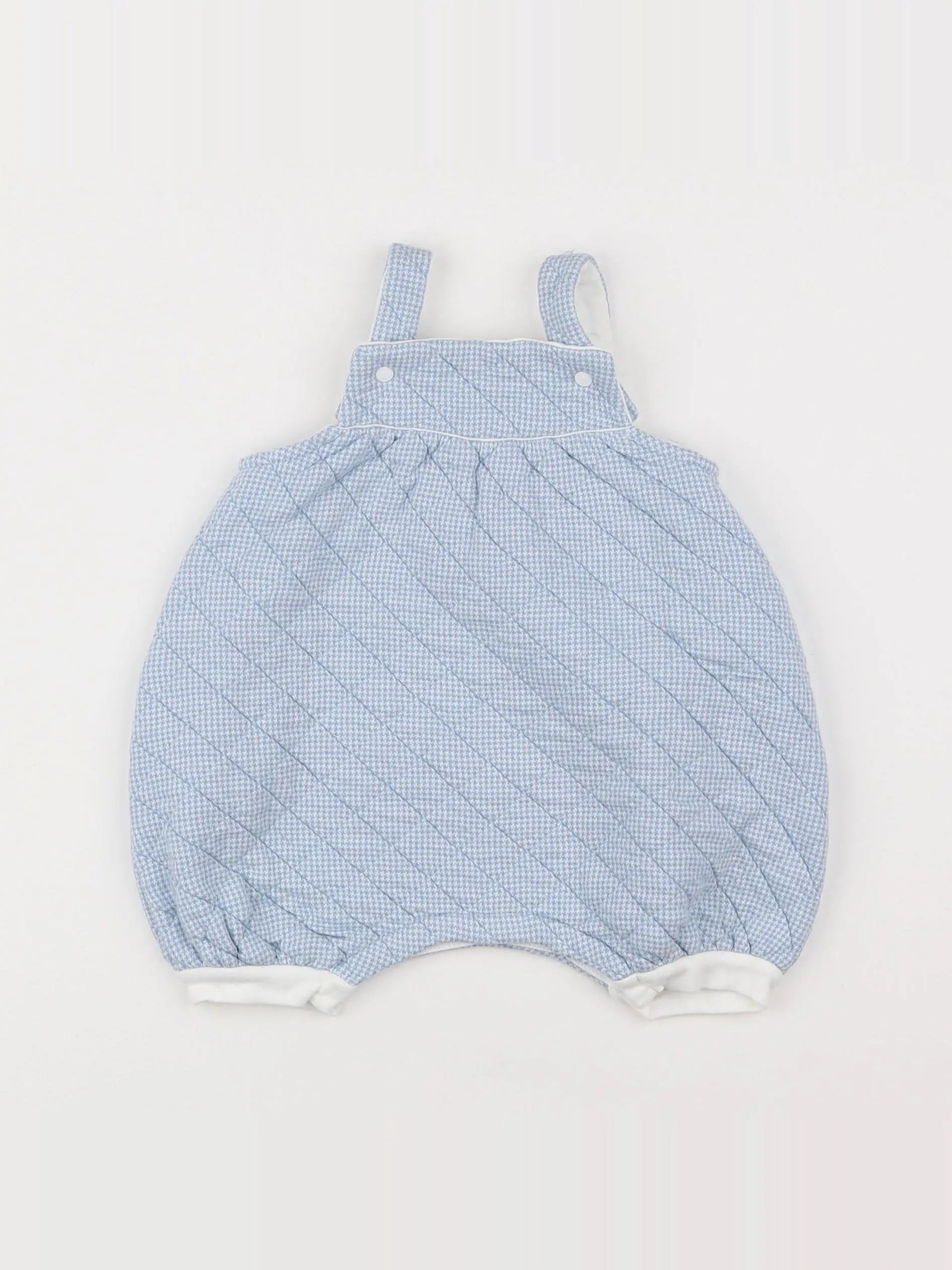 Petit Bateau - salopette bleu, blanc - 6 mois