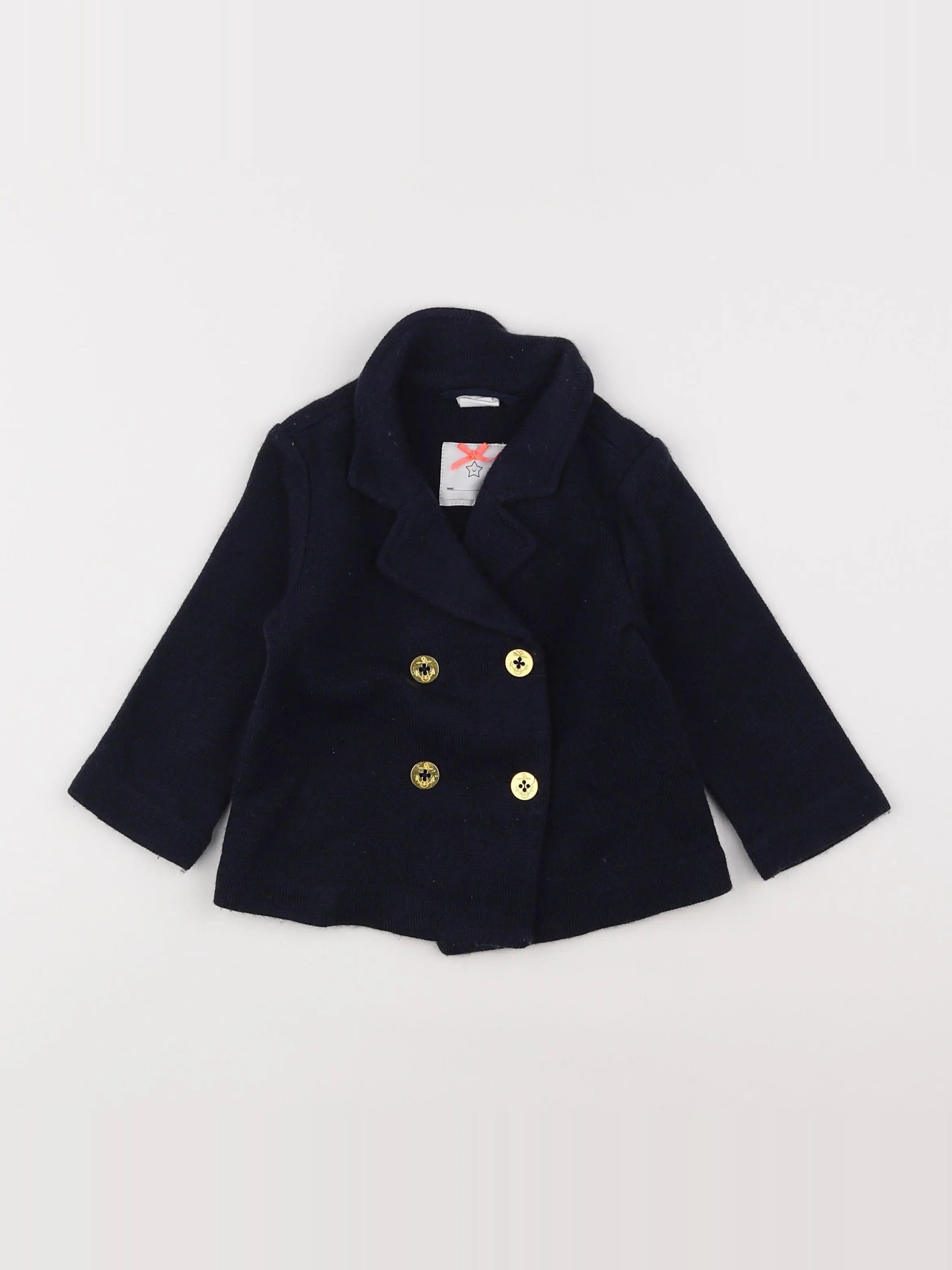 H&M - veste bleu - 9/12 mois