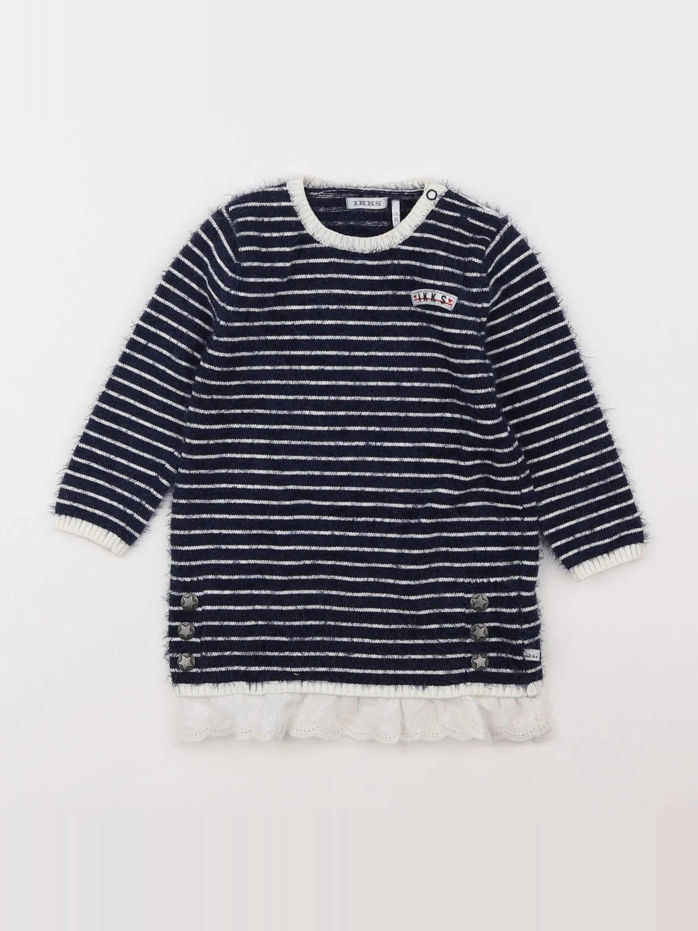 IKKS - robe bleu - 2 ans