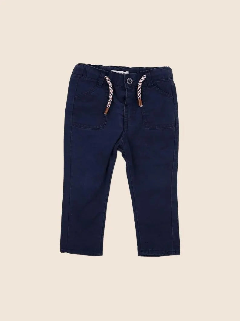 Vertbaudet - pantalon bleu - 6 mois