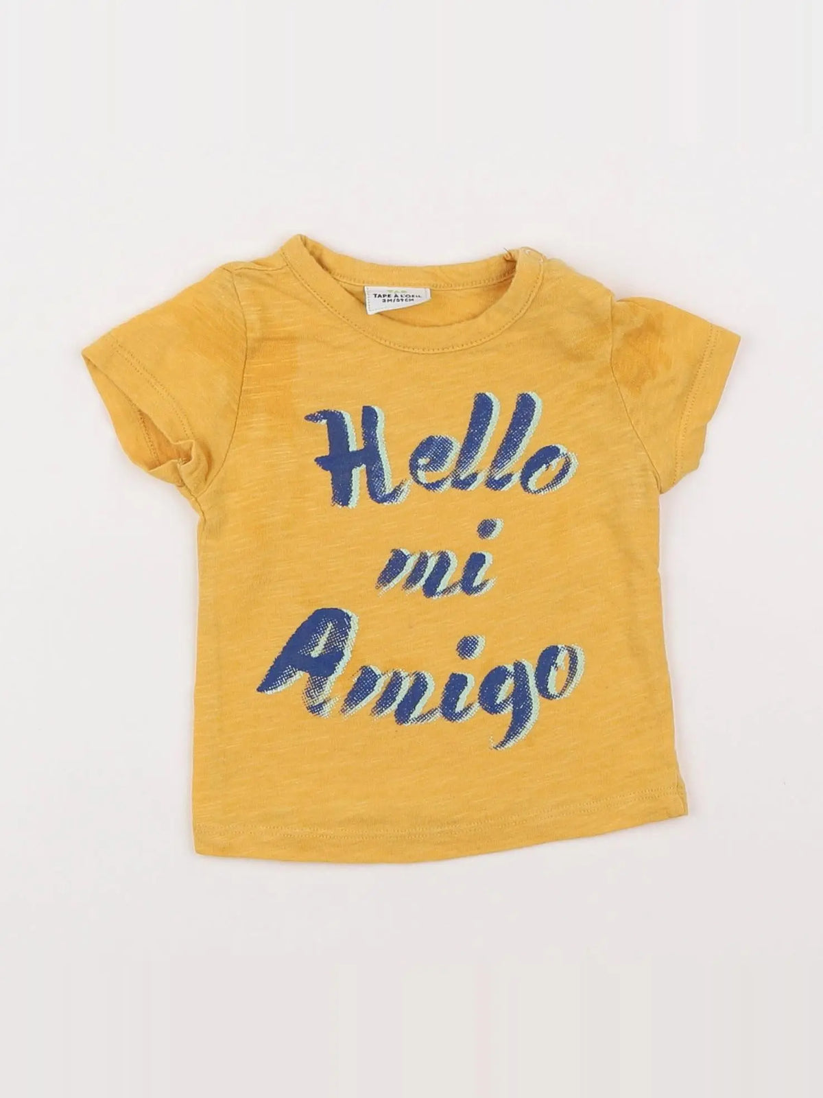 Tape à l'oeil - tee-shirt jaune - 3 mois