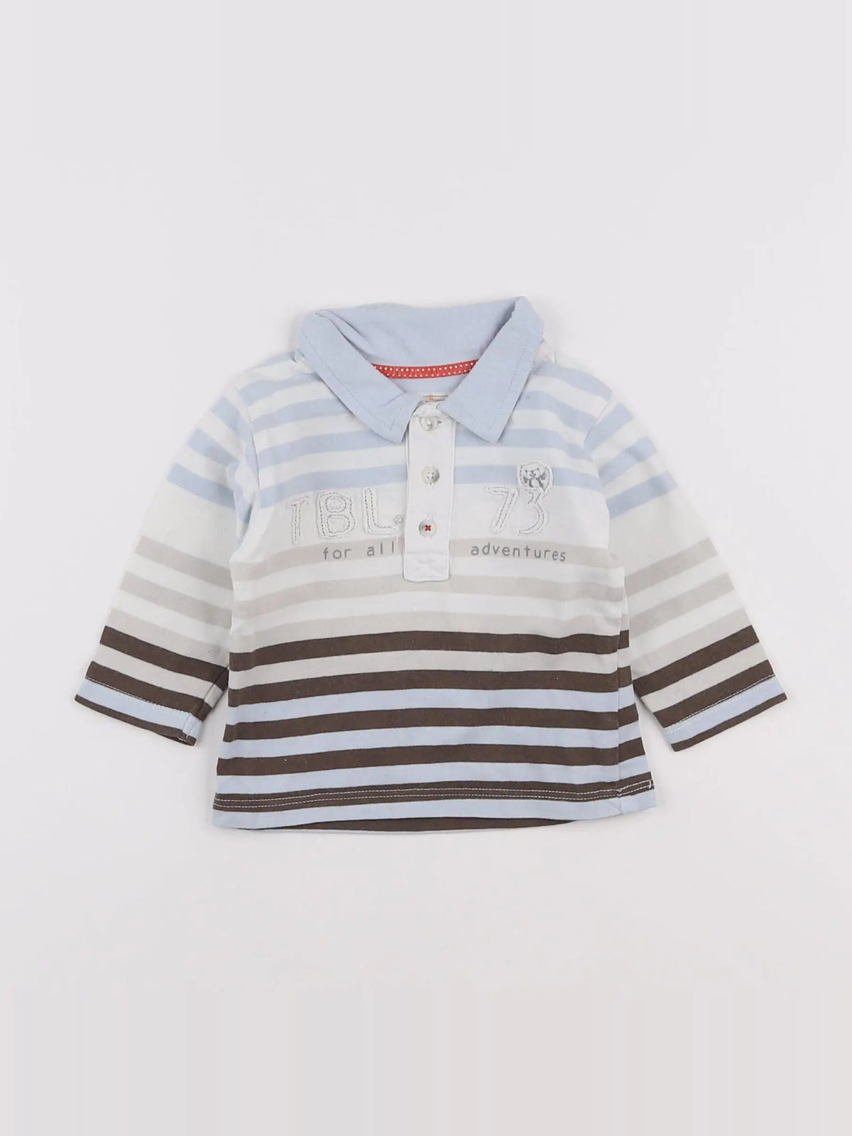 Timberland - polo bleu, marron - 3 mois