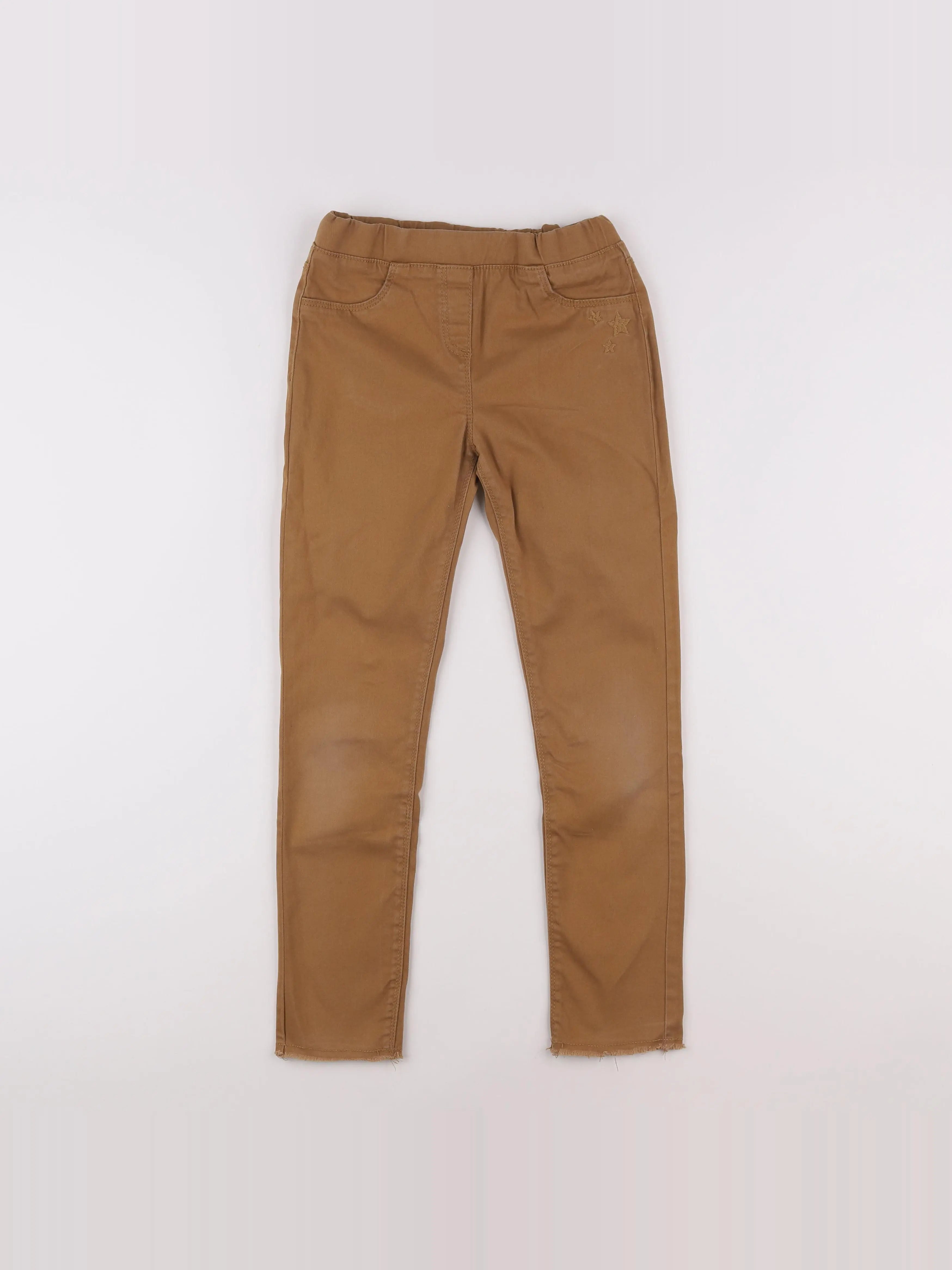 Vertbaudet - jegging beige - 10 ans