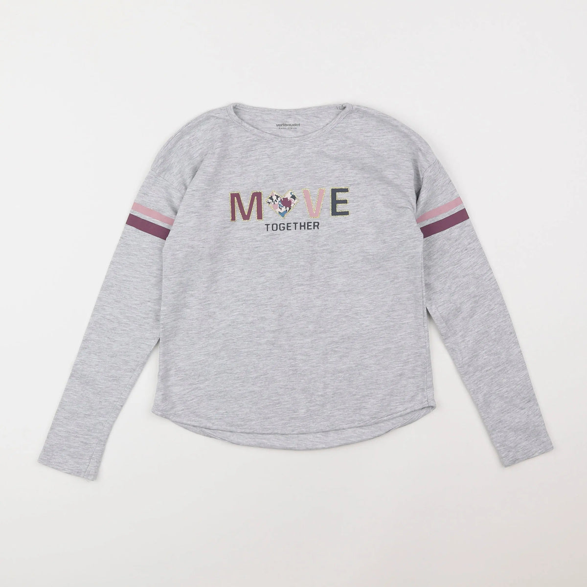 Vertbaudet - tee-shirt gris - 8 ans